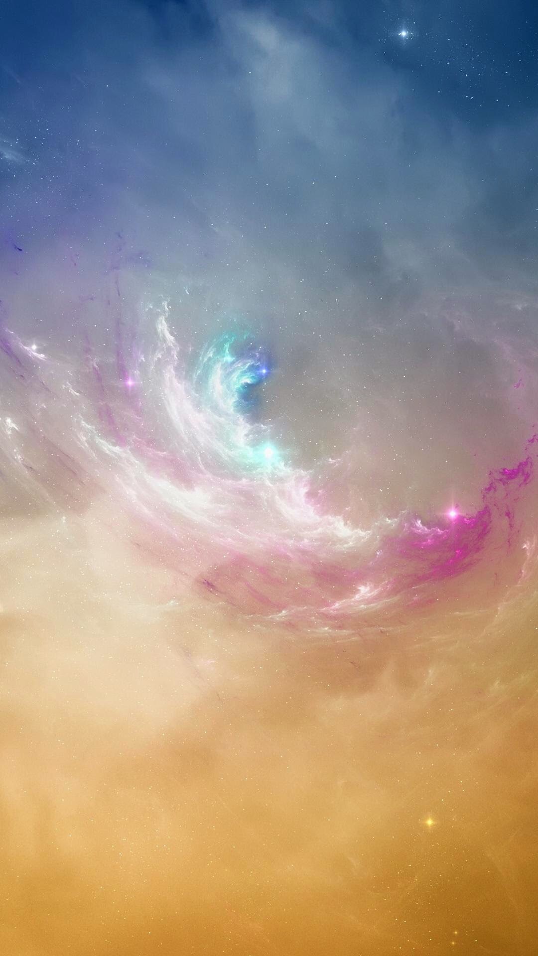 Nebulosa, Spazio, Pastello, Nuvole, schermata Home iPhone 6