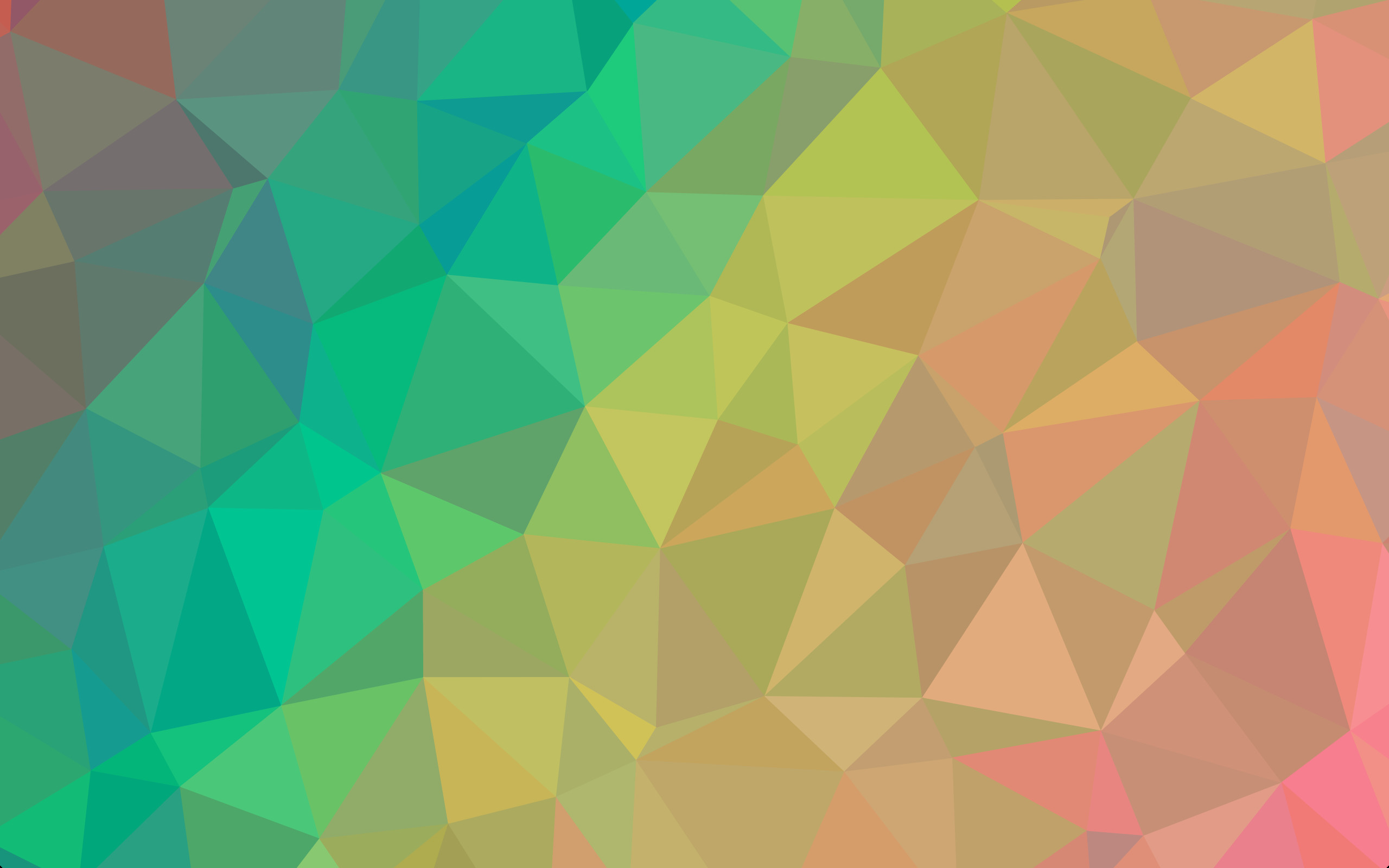 Poligoni, Gradiente, Verde e rosa, Pastello, 2560x1600, immagine di sfondo