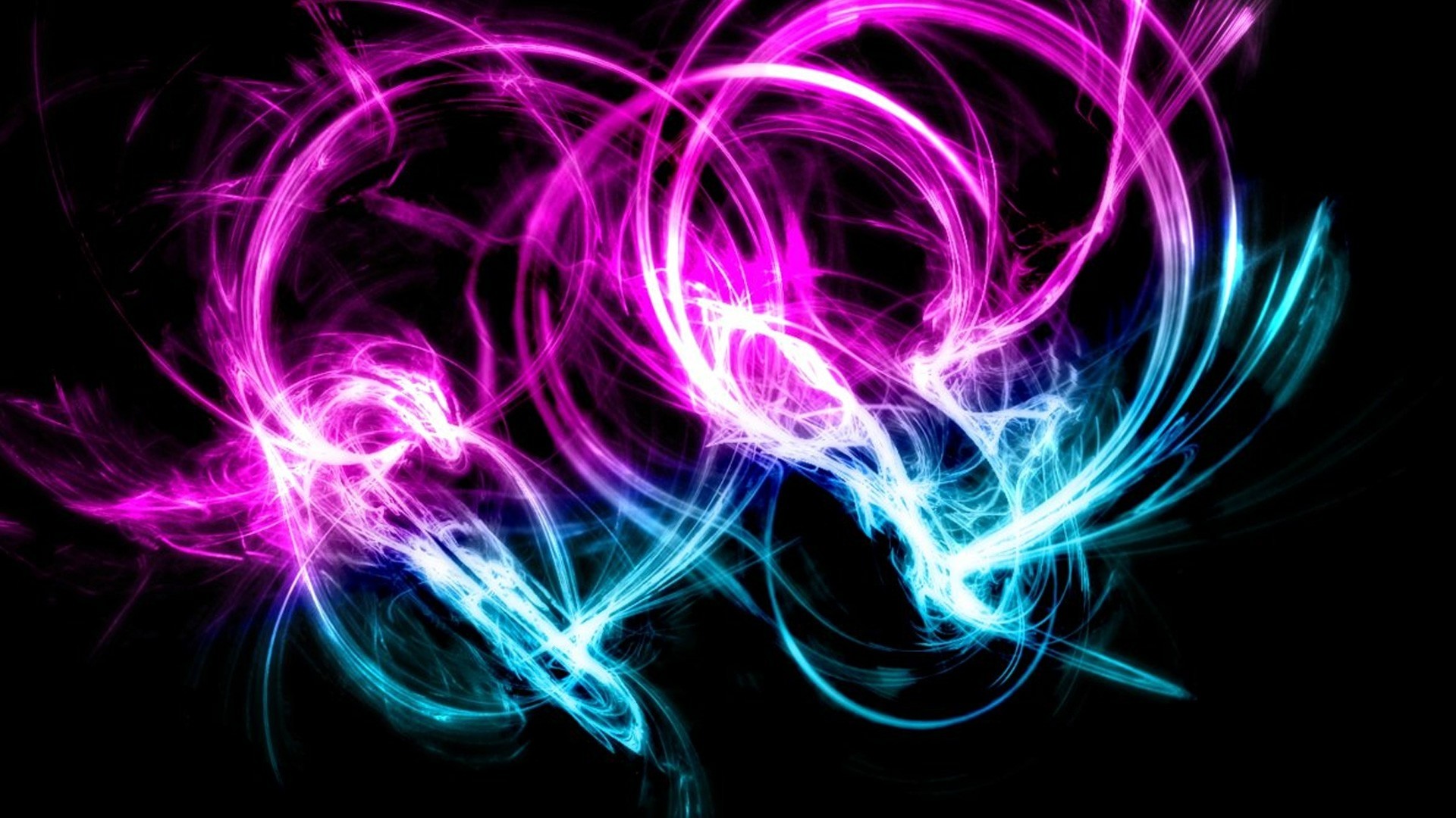Fumo luminoso, Rosa, Azzurro, Astratto, 1920x1080, immagine di sfondo