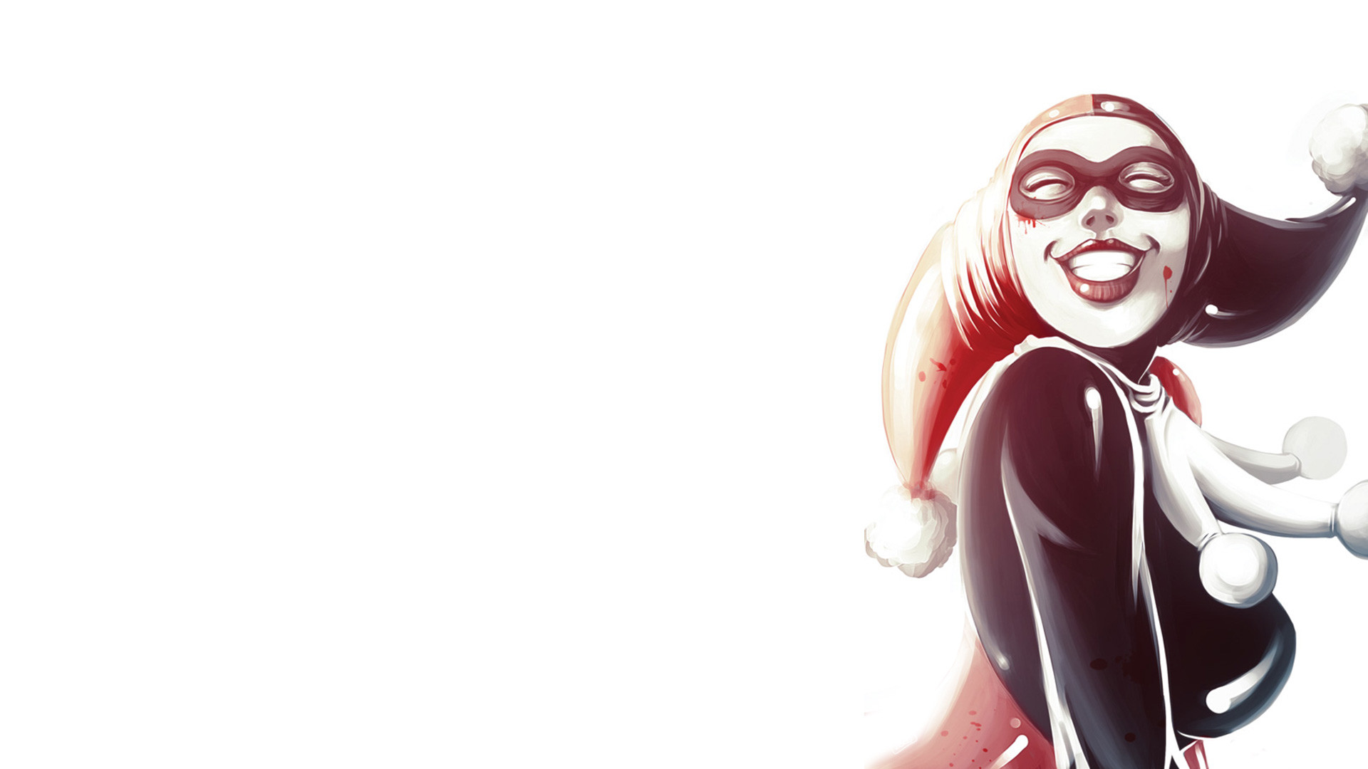 Harley Quinn, Batman: The Animated Series, Giullare, Sfondo bianco, wallpaper per portatile