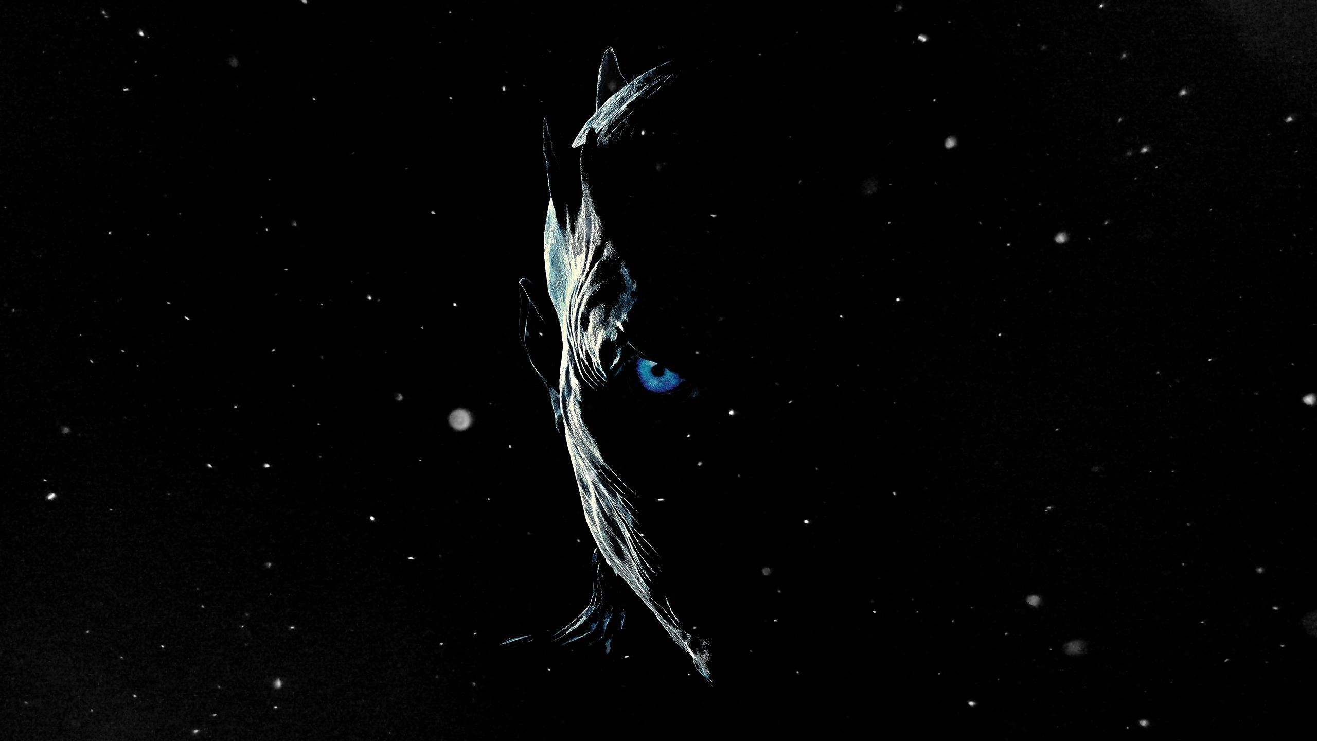 Il Trono di Spade, Re della Notte, Locandina stagione 7, Sfondo nero, wallpaper 2560x1440