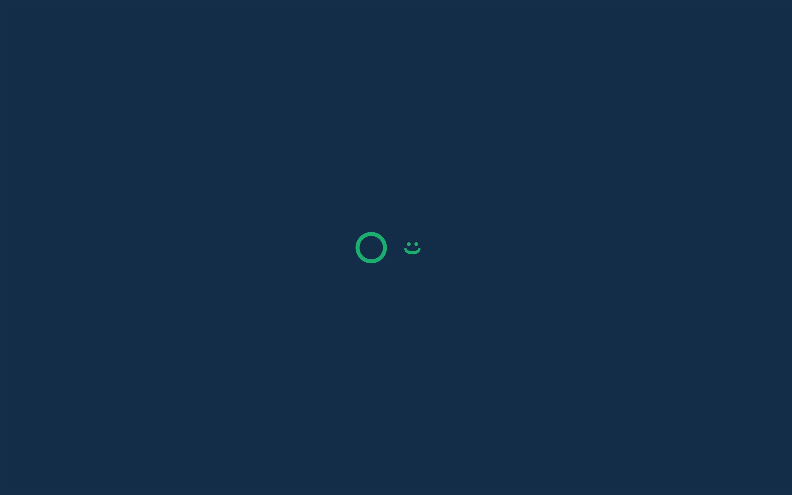 Cerchio, Faccina, Blu scuro, Minimalista, 2K, sfondo per portatile