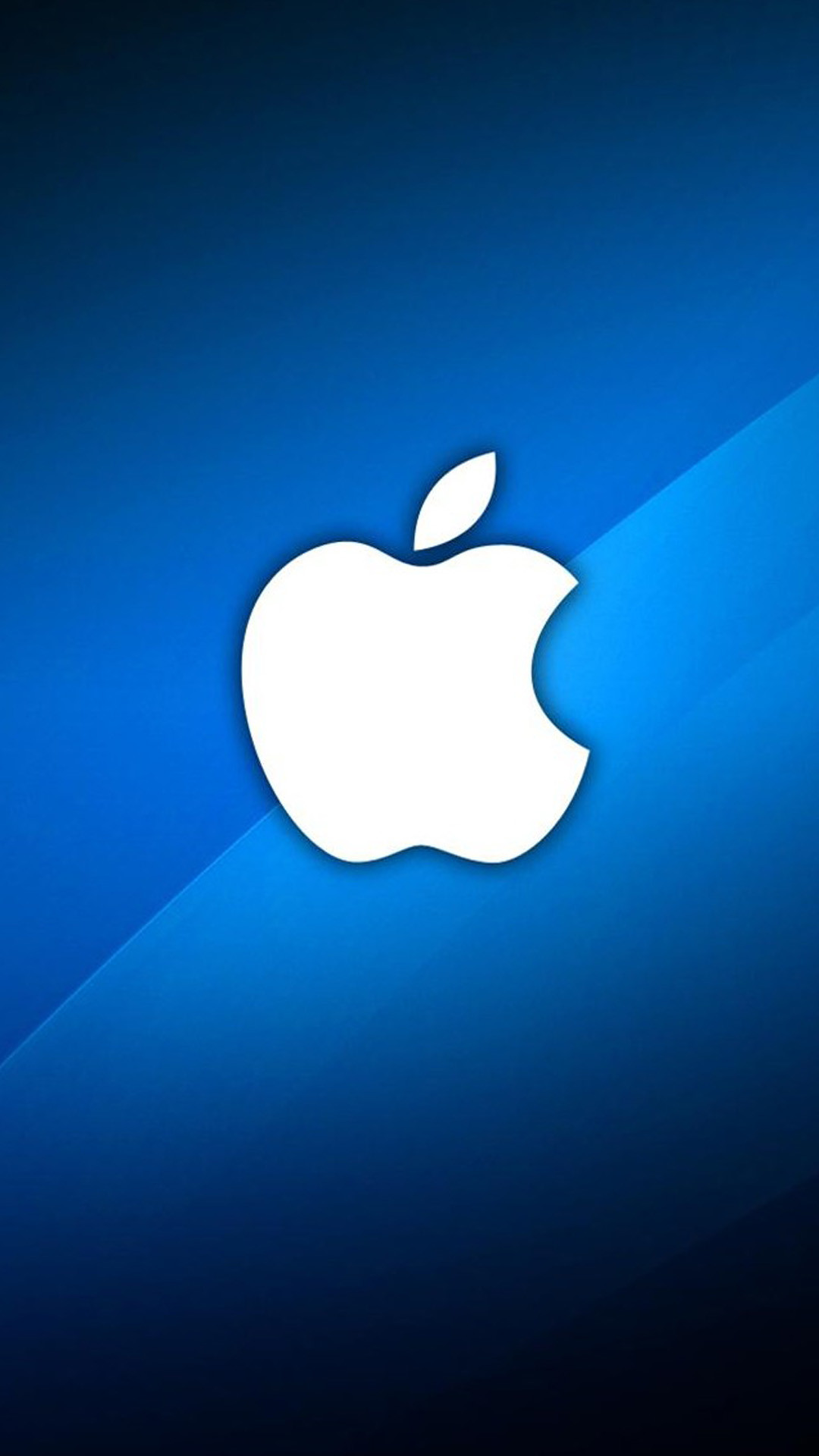 Logo Apple, Apple, Blu, sfondo iPhone