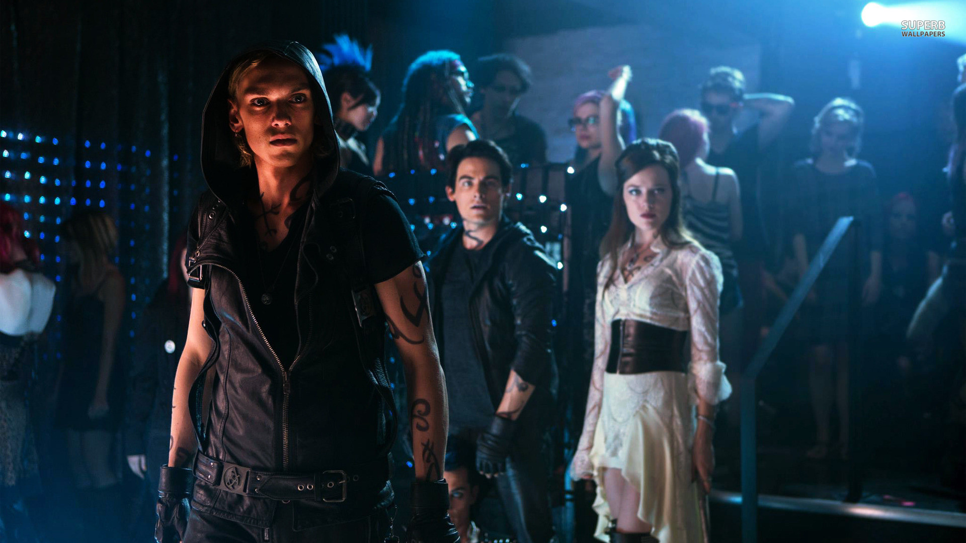 Shadowhunters: Città di ossa, Jamie Campbell Bower, Lily Collins, Jace Wayland, Club, Rune, sfondo per PC