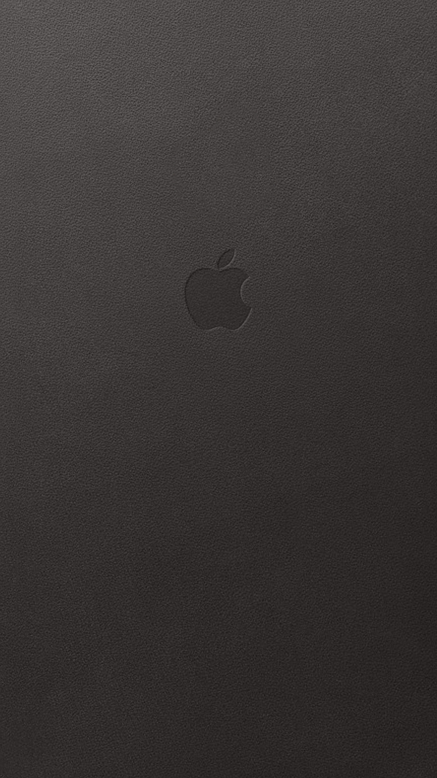 Logo Apple, Nero, Tinta unita, Minimal, QHD+, sfondo per iPhone e Android