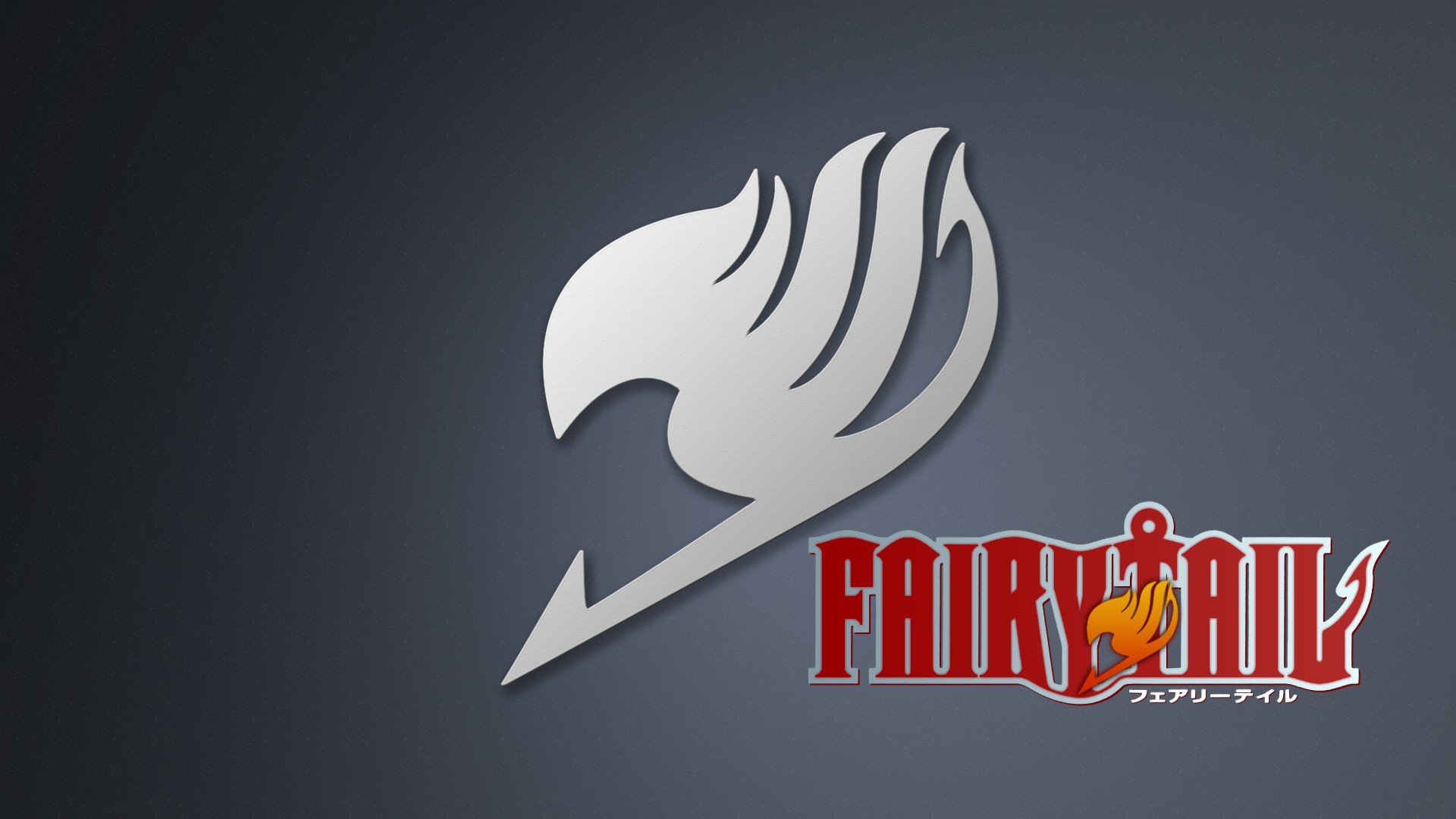 Simbolo di Fairy Tail, Fairy Tail, Logo, Grigio, Full HD, sfondo per PC