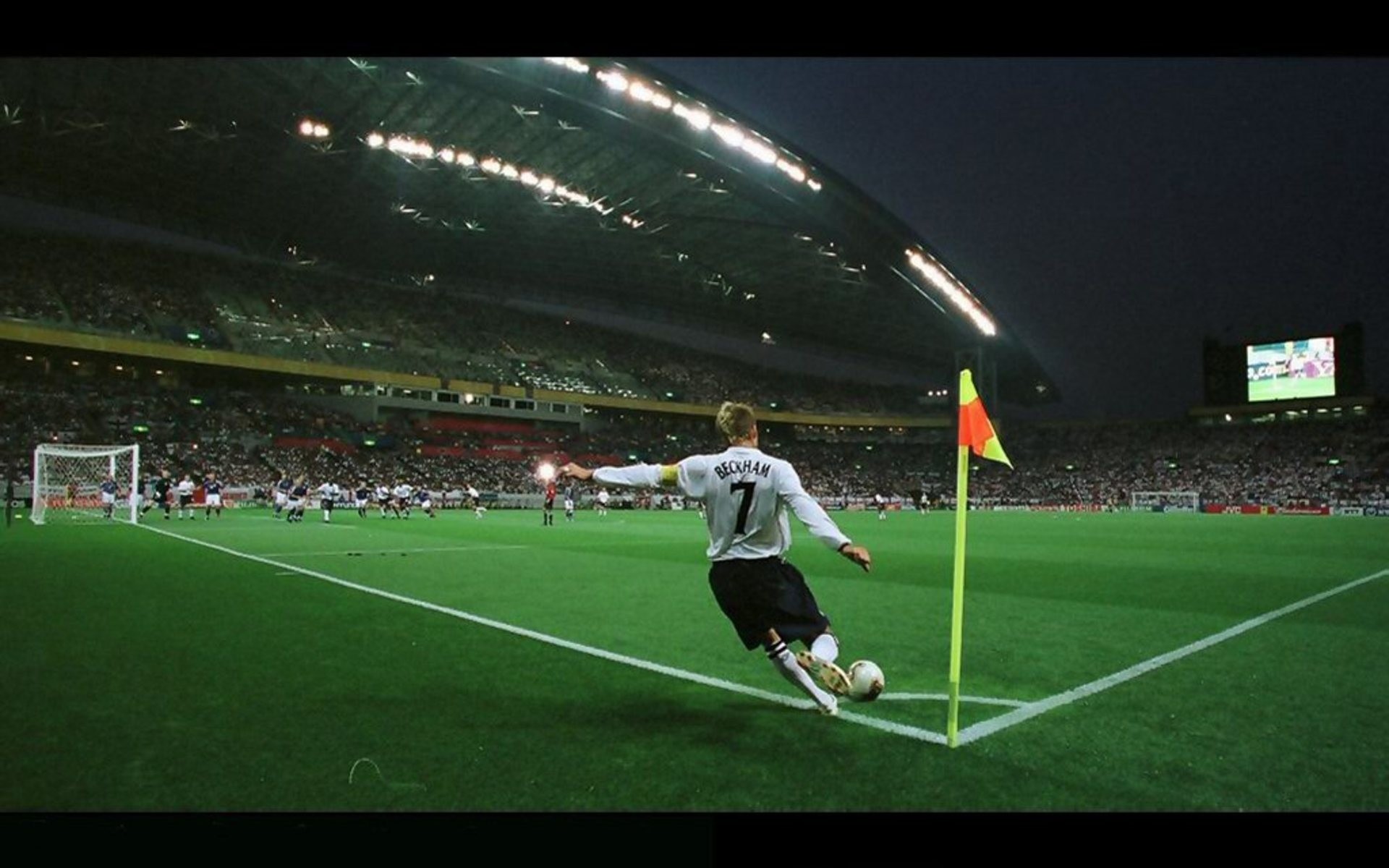 David Beckham, Calcio d'angolo, Calcio, Stadio, Full HD, sfondo per portatile