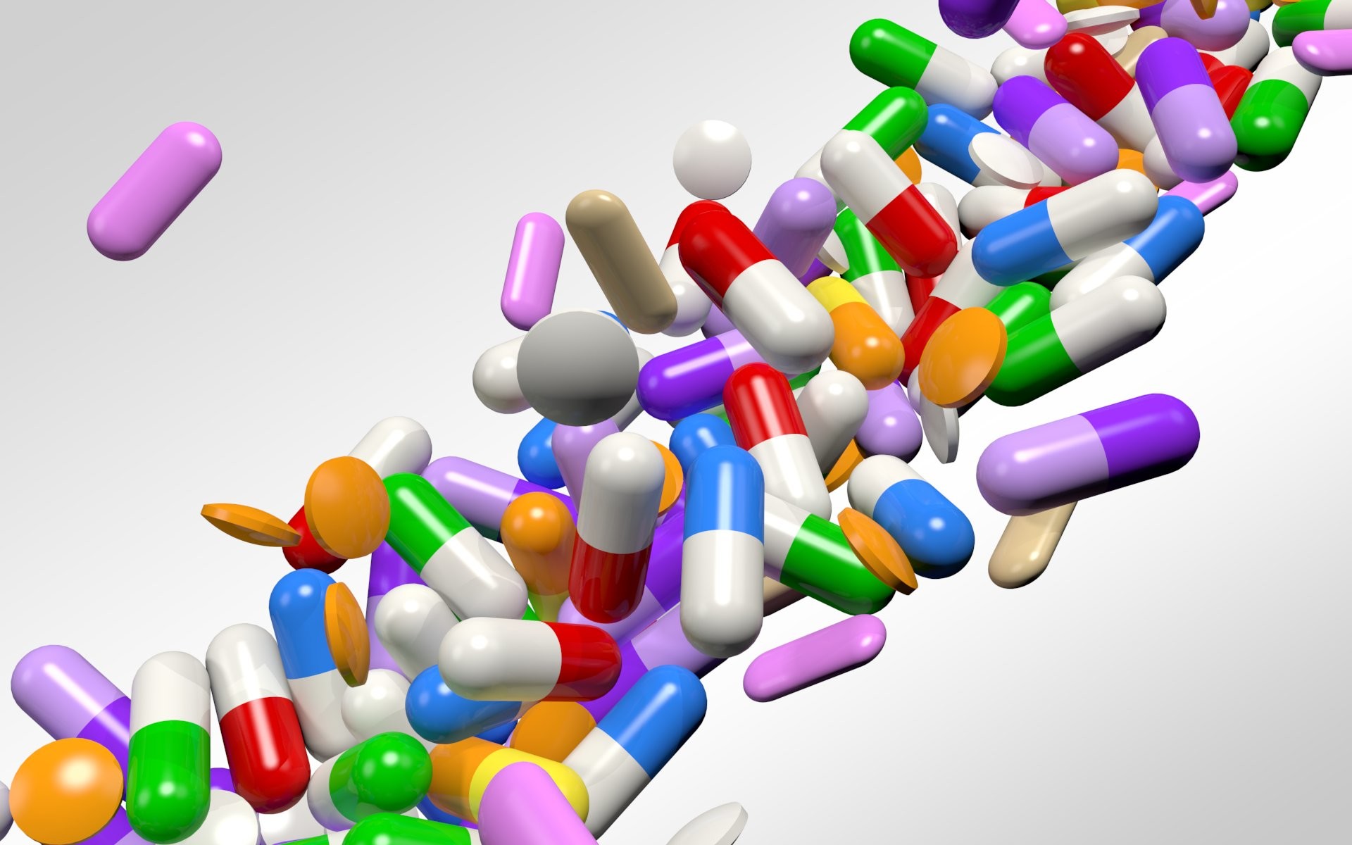 Pillole, Capsule, Colorato, 3D, 1920x1200, sfondo per PC