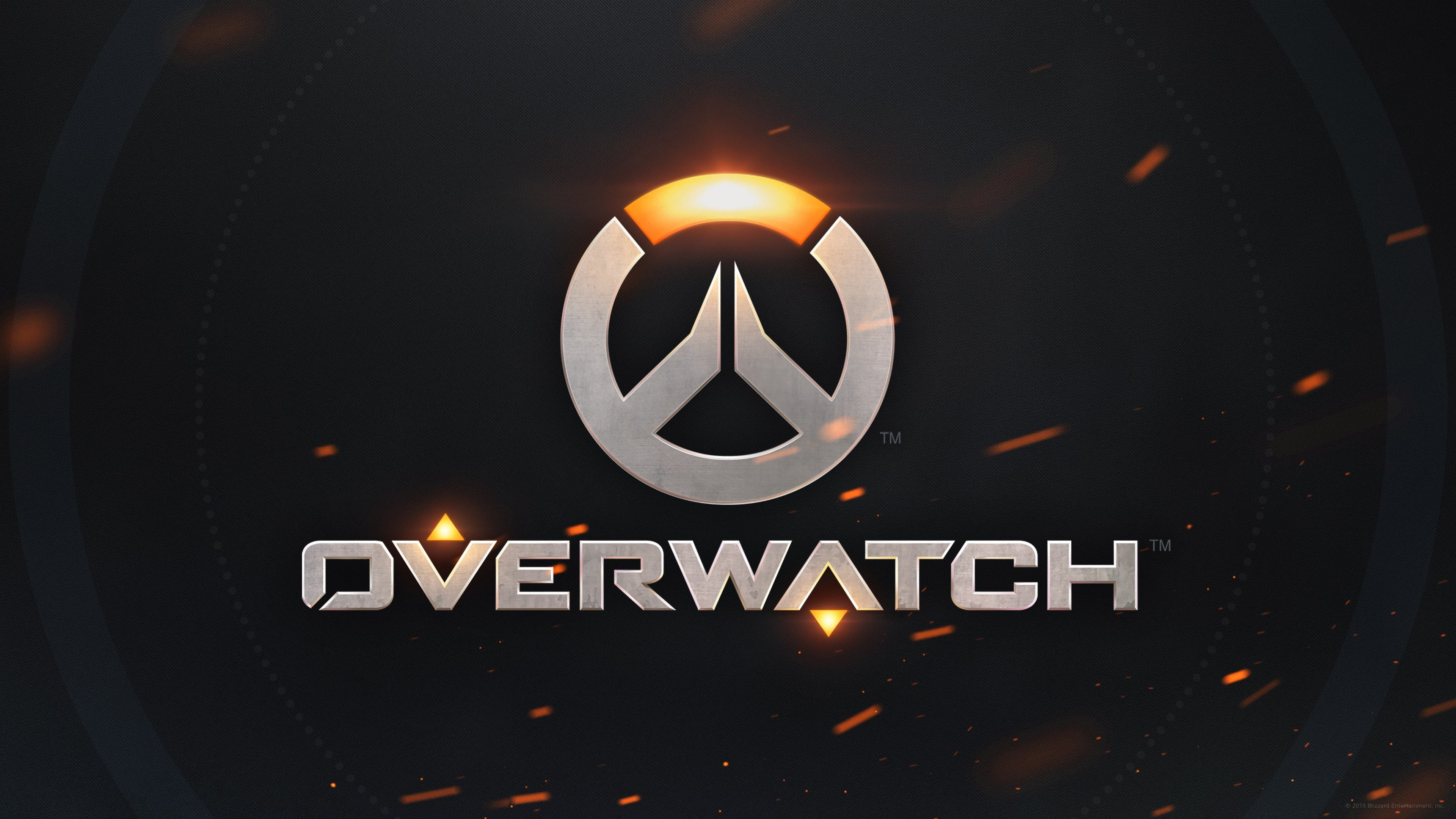 Overwatch, Logo, Blizzard, Sfondo scuro, 16:9 4K, wallpaper widescreen