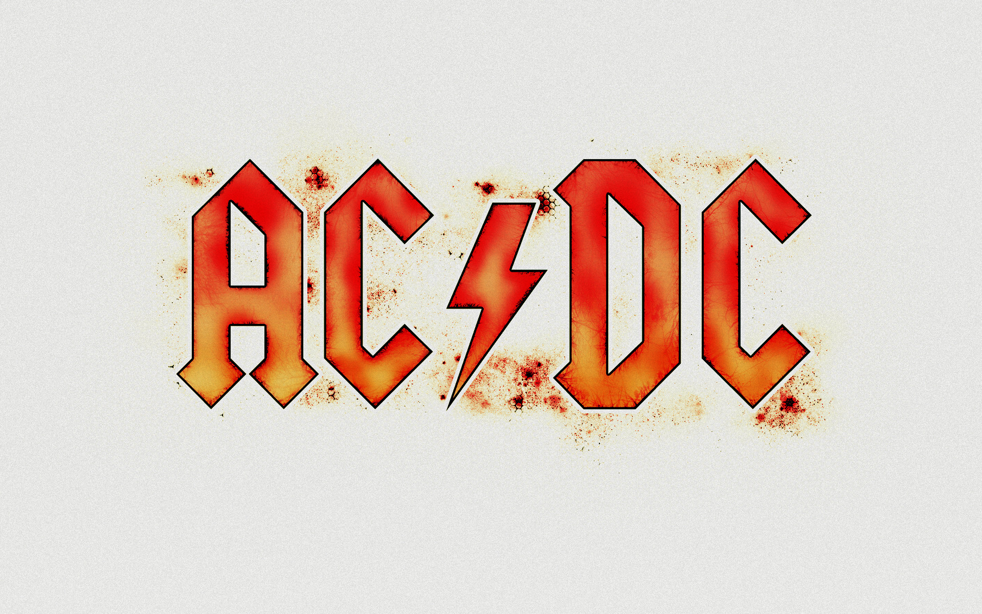 Logo AC/DC, AC/DC, Sfondo bianco, 16:10 Full HD, wallpaper widescreen