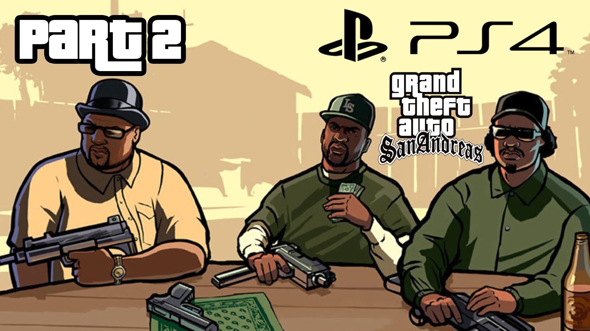 Big Smoke, Ryder, GTA San Andreas, PS4, Logo, Full HD, sfondo per PC