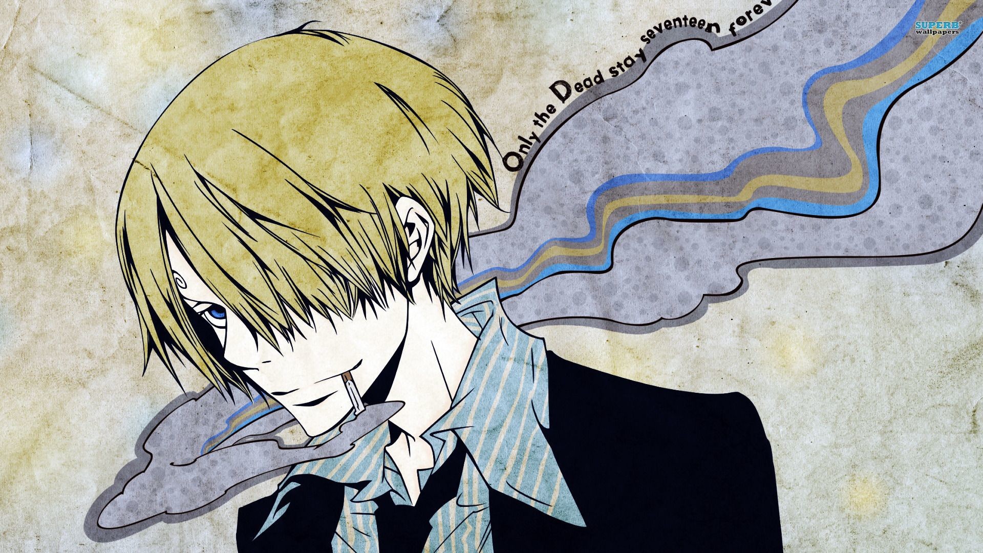 Sanji, One Piece, Fumo, Sigaretta, Full HD 1080p, sfondo desktop