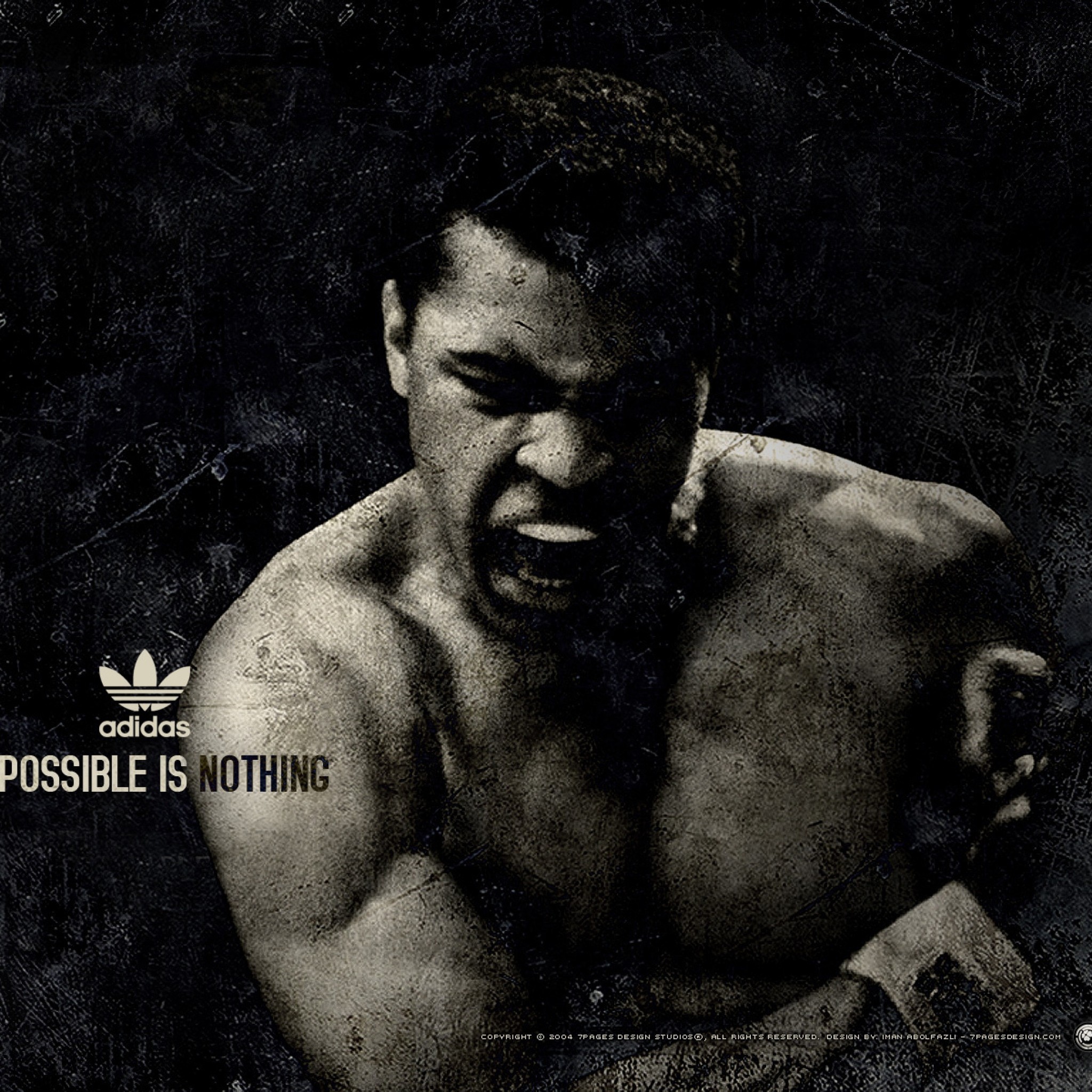 Muhammad Ali, Adidas, Impossible is Nothing, Full HD, wallpaper per tablet