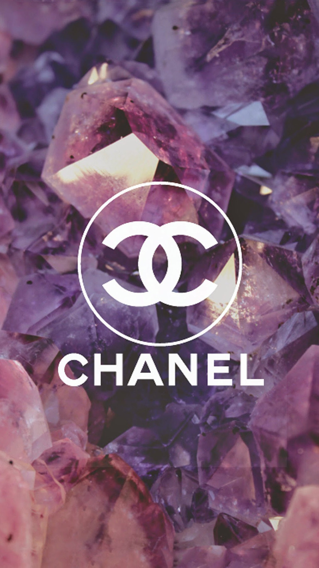 Chanel, Logo Chanel, Ametista, Viola, sfondo iPhone