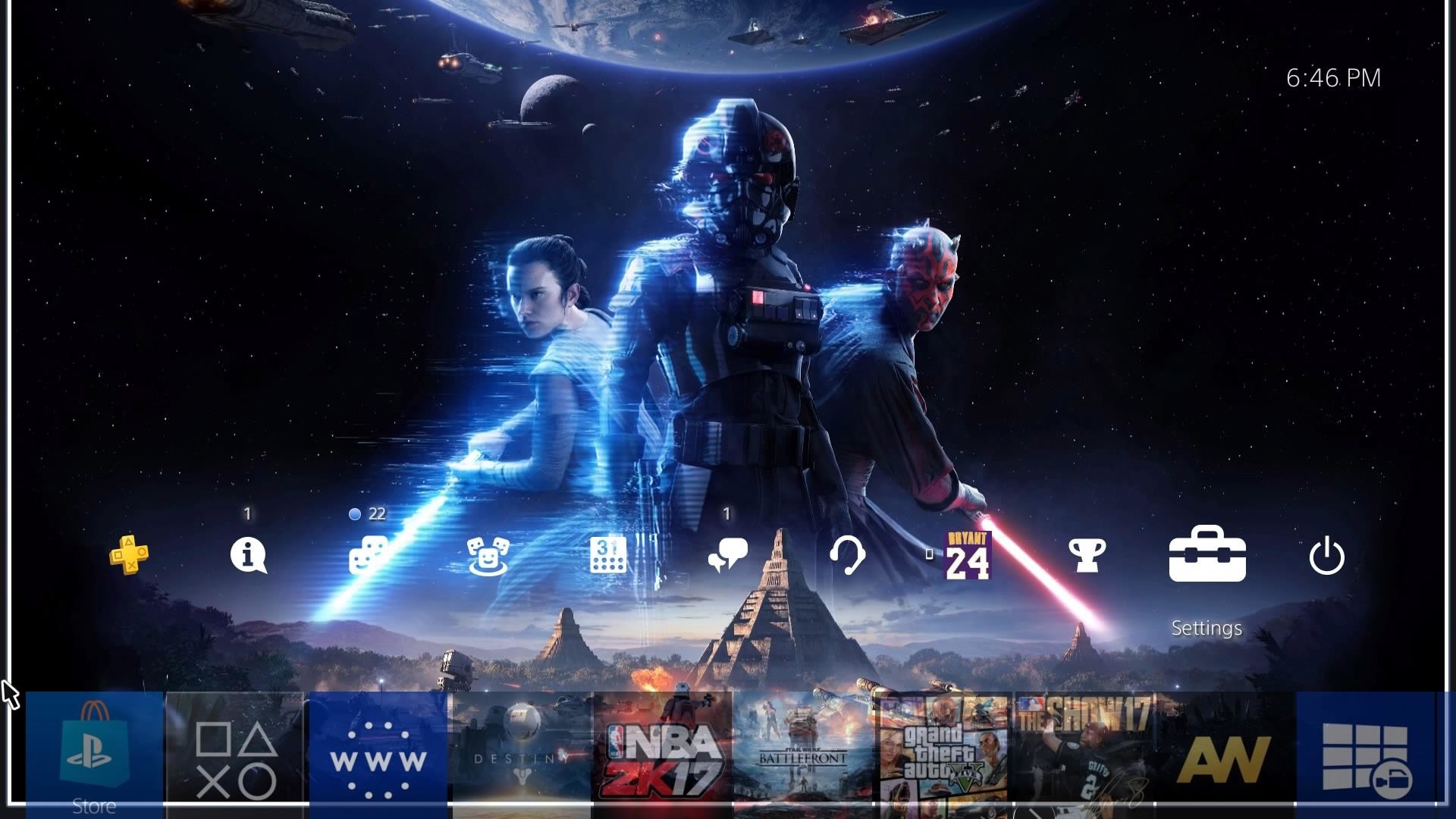 Star Wars Battlefront II, Interfaccia PS4, Darth Maul, Iden Versio, Rey, sfondo per portatile