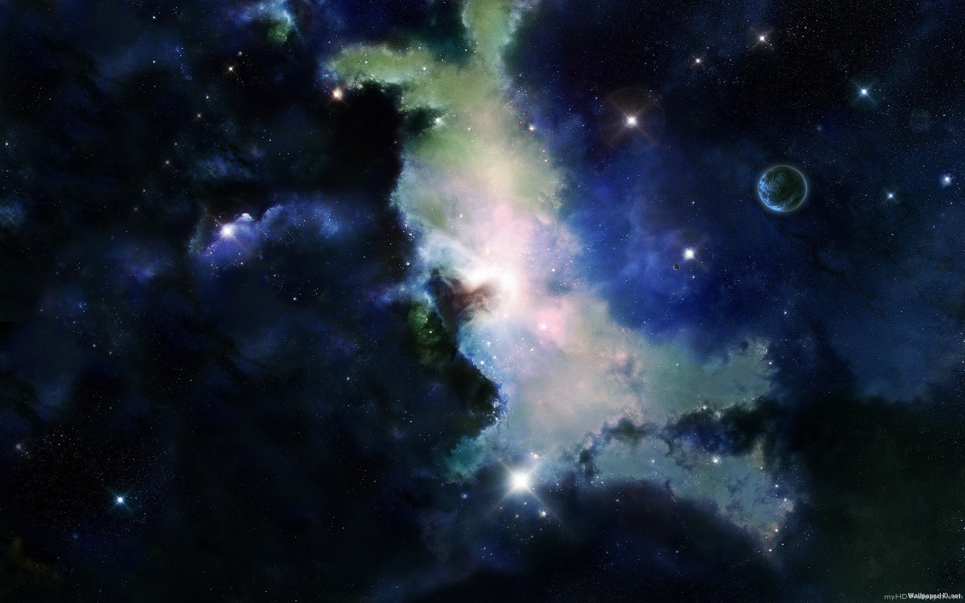 Nebulosa, Pianeti, Stelle, Spazio profondo, 1920x1200, immagine di sfondo