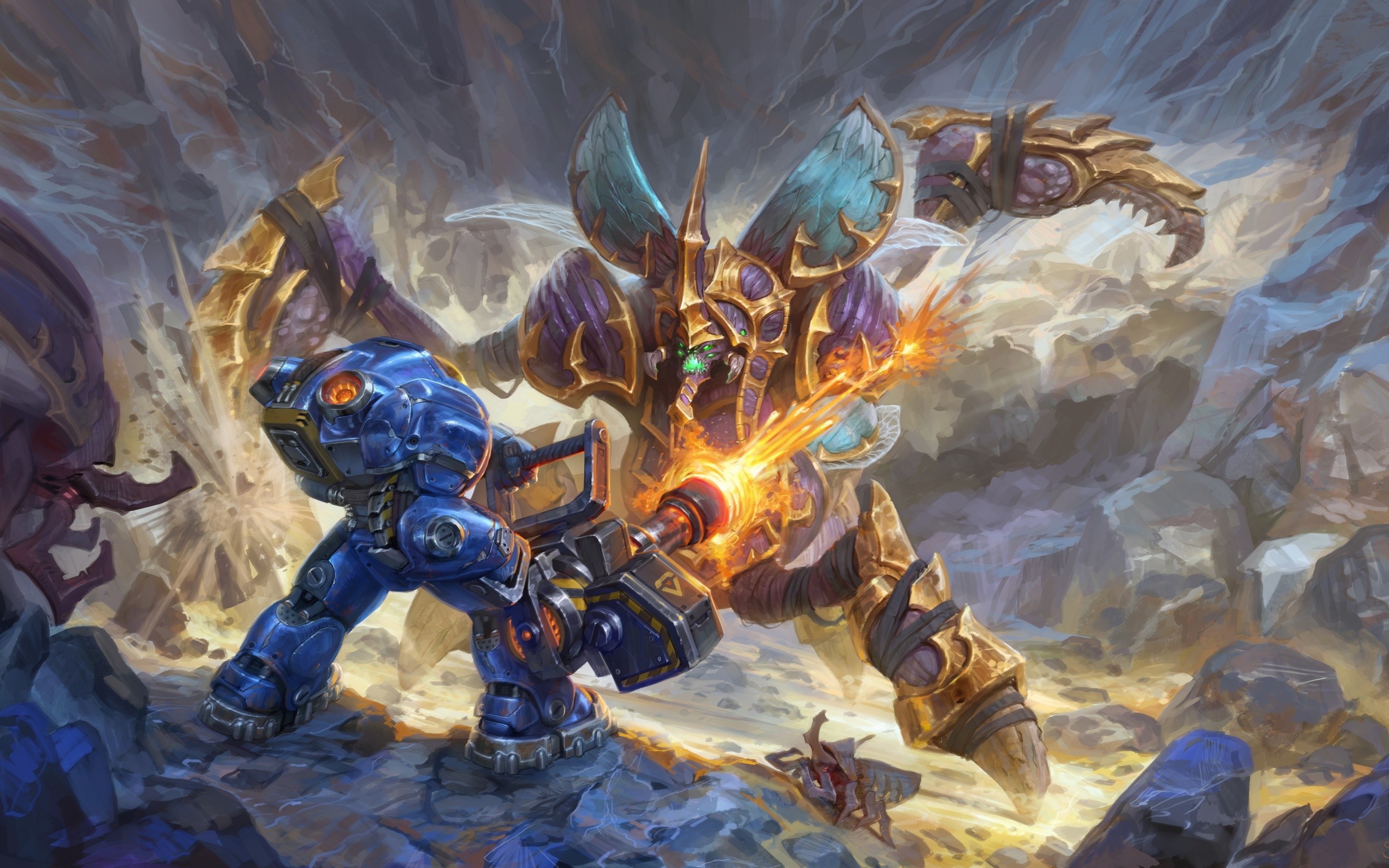 Heroes of the Storm, Tychus, Alarak, StarCraft, Battaglia, 2560x1600, immagine di sfondo
