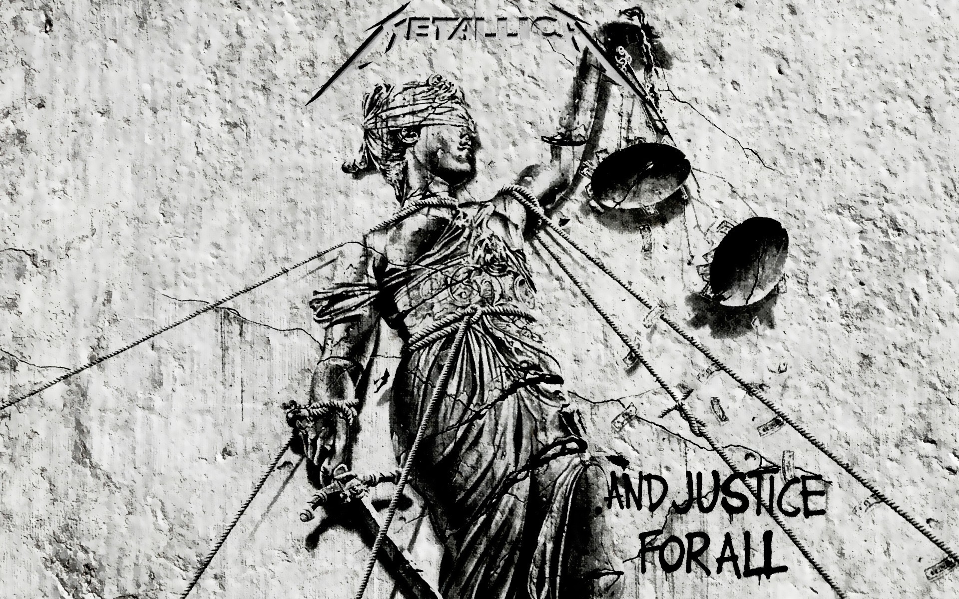 Metallica, ...And Justice for All, Lady Justice, Copertina album, sfondo Windows 11