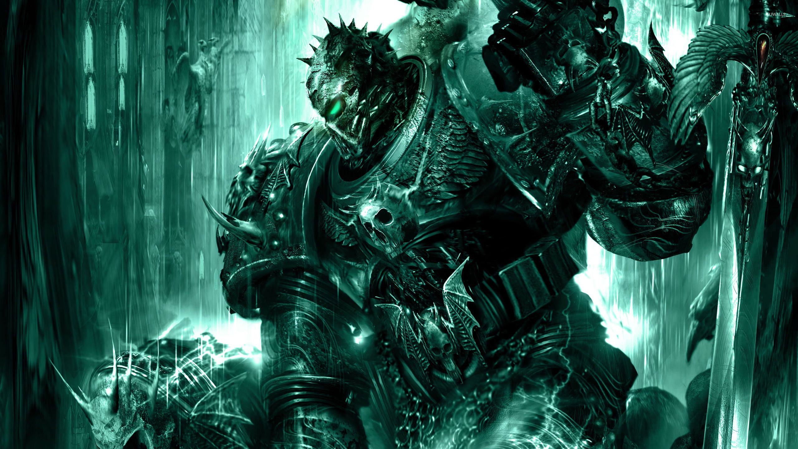 Magic: The Gathering, Guerriero, Armatura, Verde, 16:9 2K, sfondo widescreen