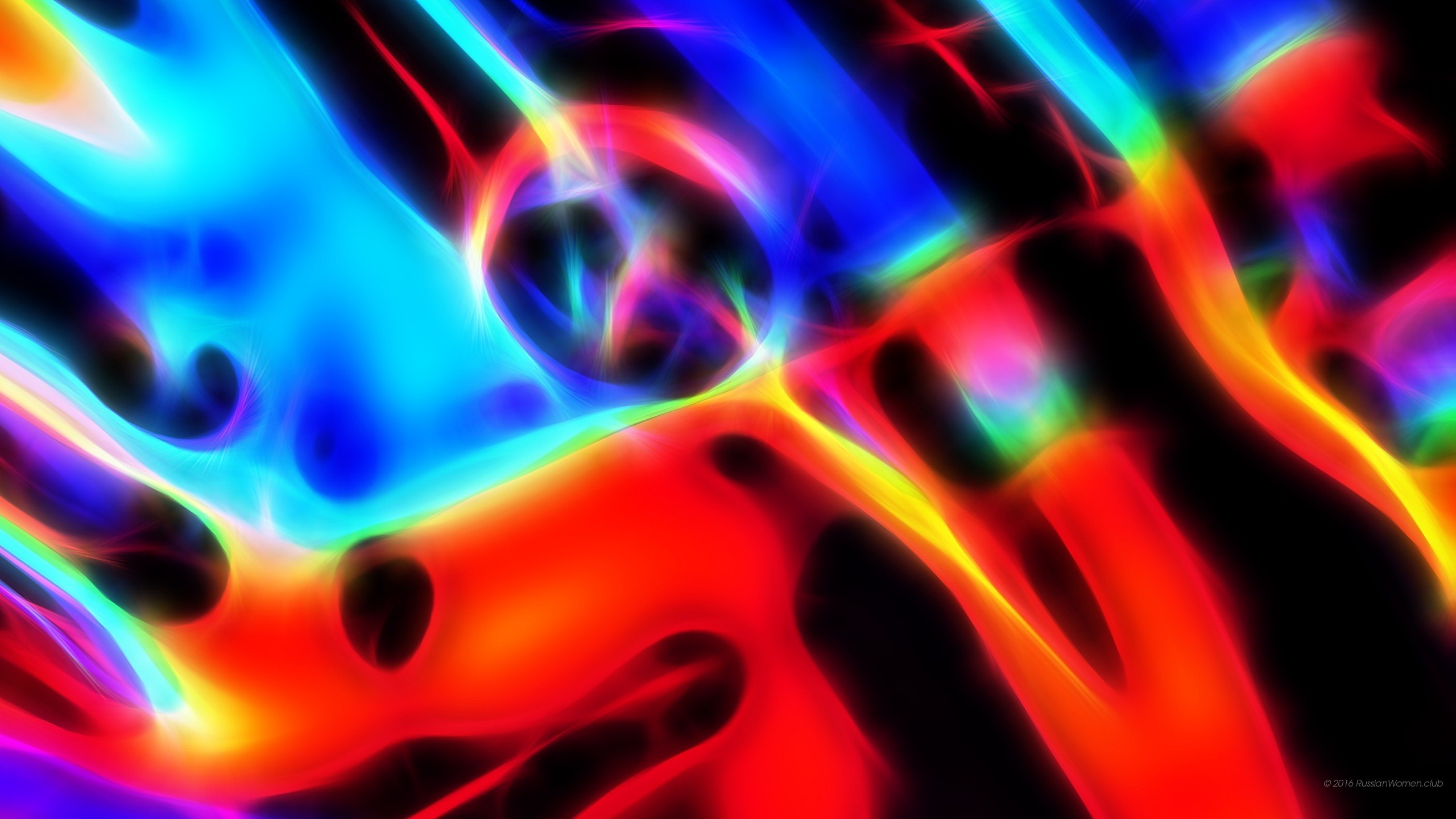 Astratto, Frattale, Colori vivaci, sfondo 2K per computer