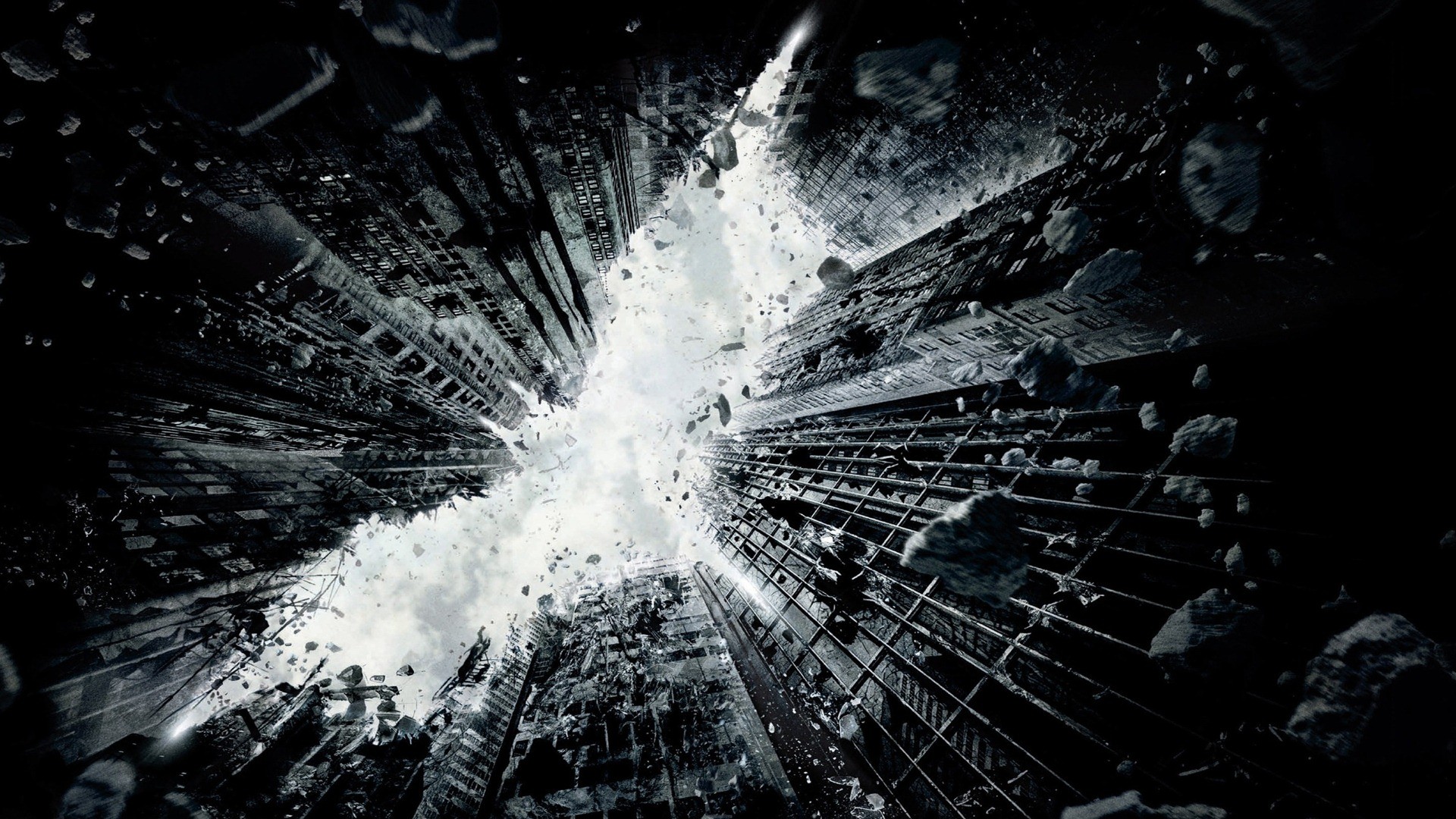 Il cavaliere oscuro - Il ritorno, Batman, Logo, Bianco e nero, Full HD, sfondo per portatile