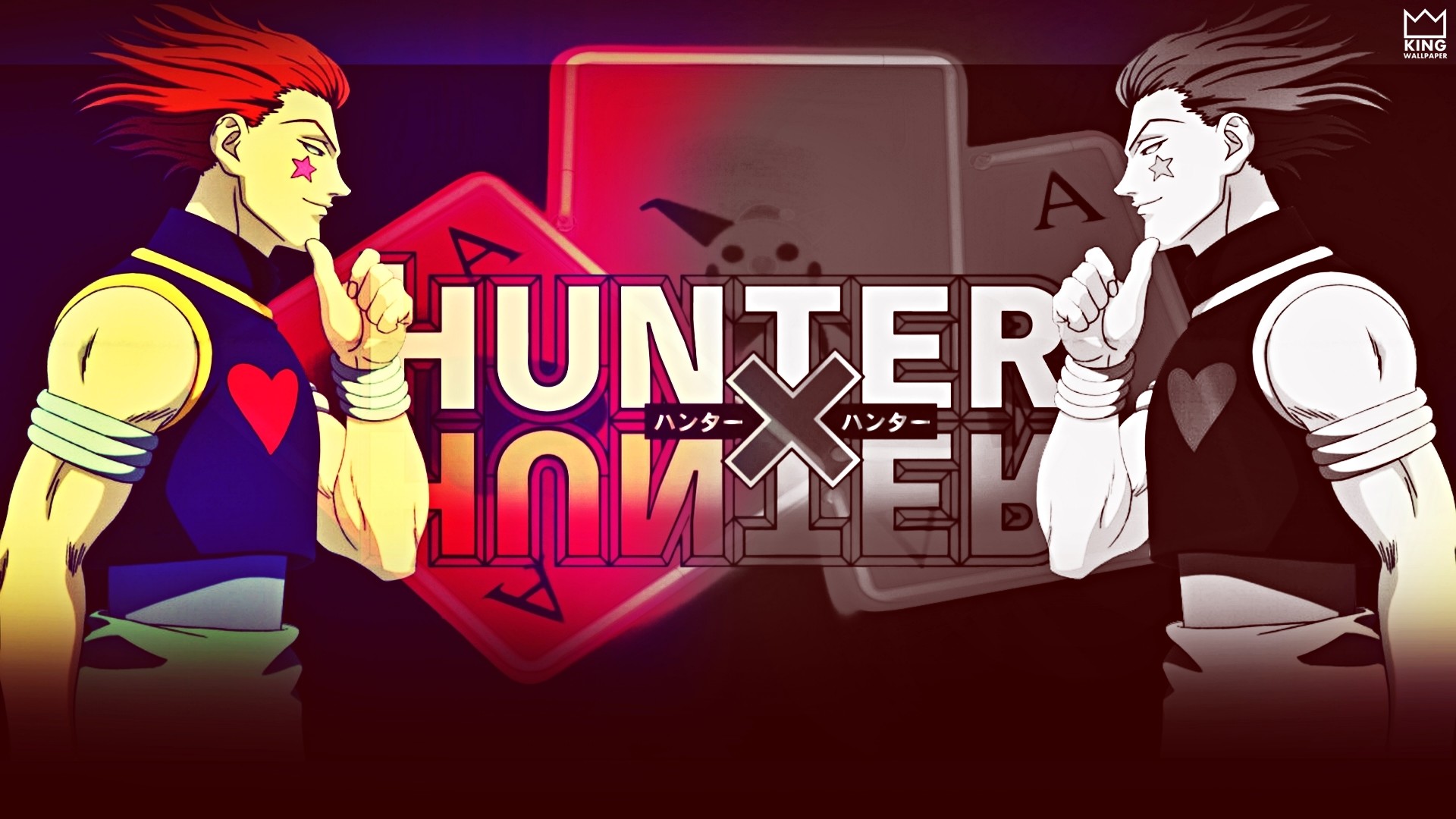 Hisoka Morow, Hunter x Hunter, Logo, Carte da gioco, Full HD 1080p, sfondo desktop