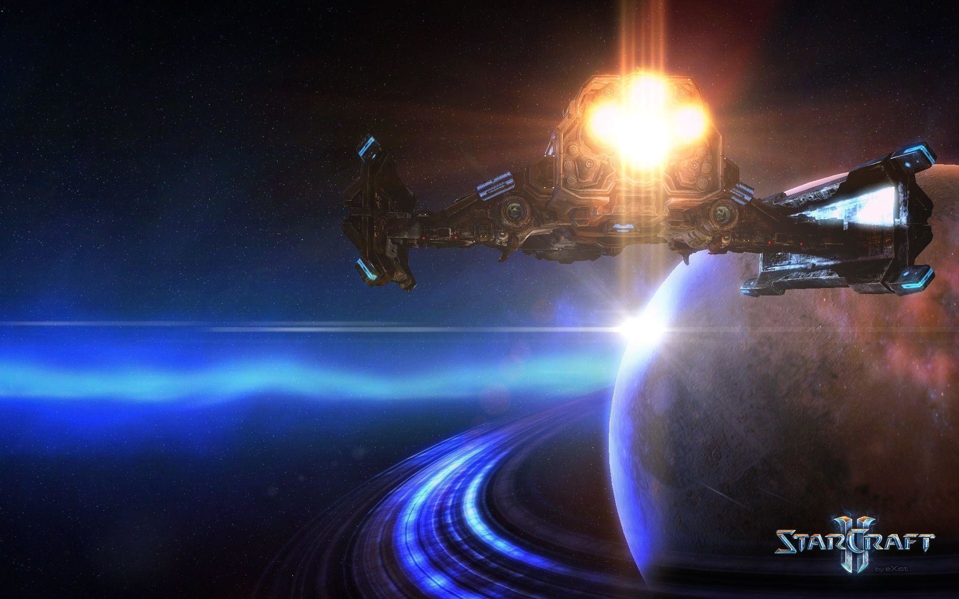 StarCraft II, Astronave, Pianeta, Logo, 1920x1200, immagine di sfondo
