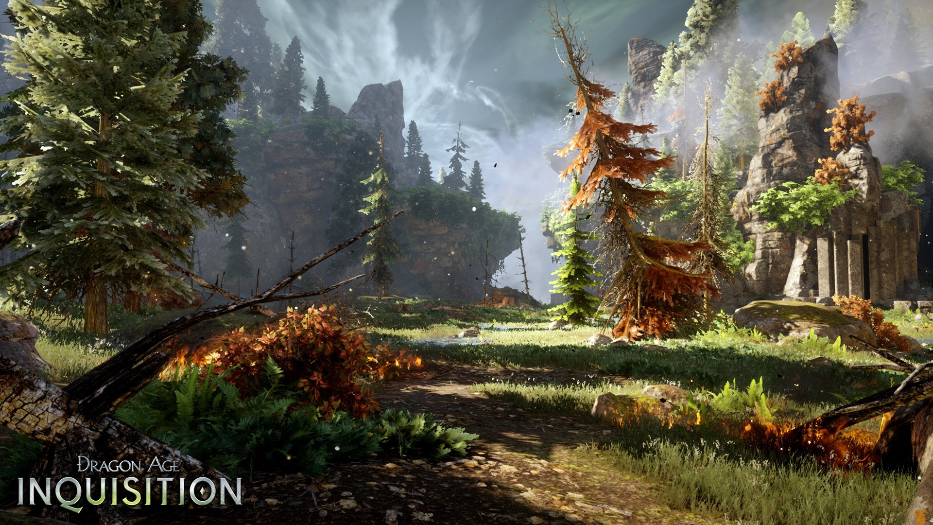 Dragon Age: Inquisition, Foresta, Autunno, Paesaggio, 16:9 Full HD, sfondo widescreen