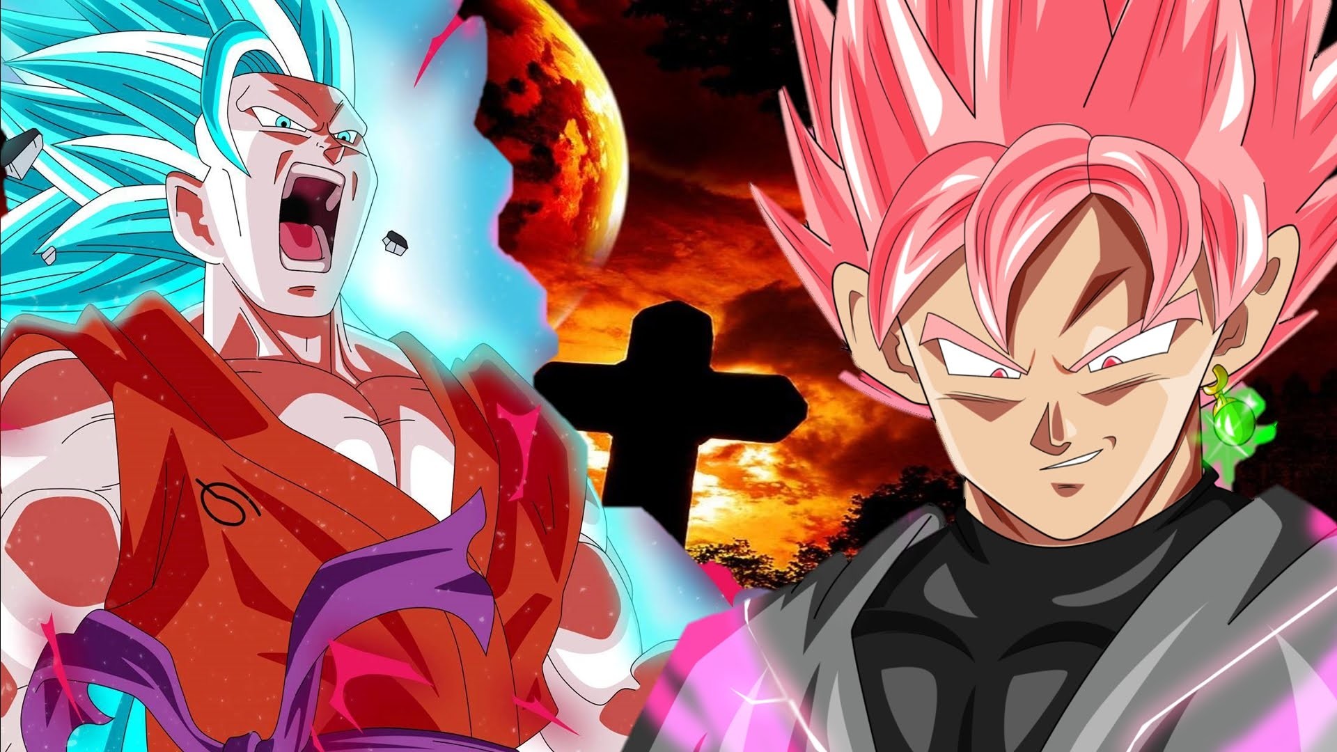 Goku, Goku Black, Super Saiyan Rosé, Dragon Ball Super, 1920x1080, sfondo per PC