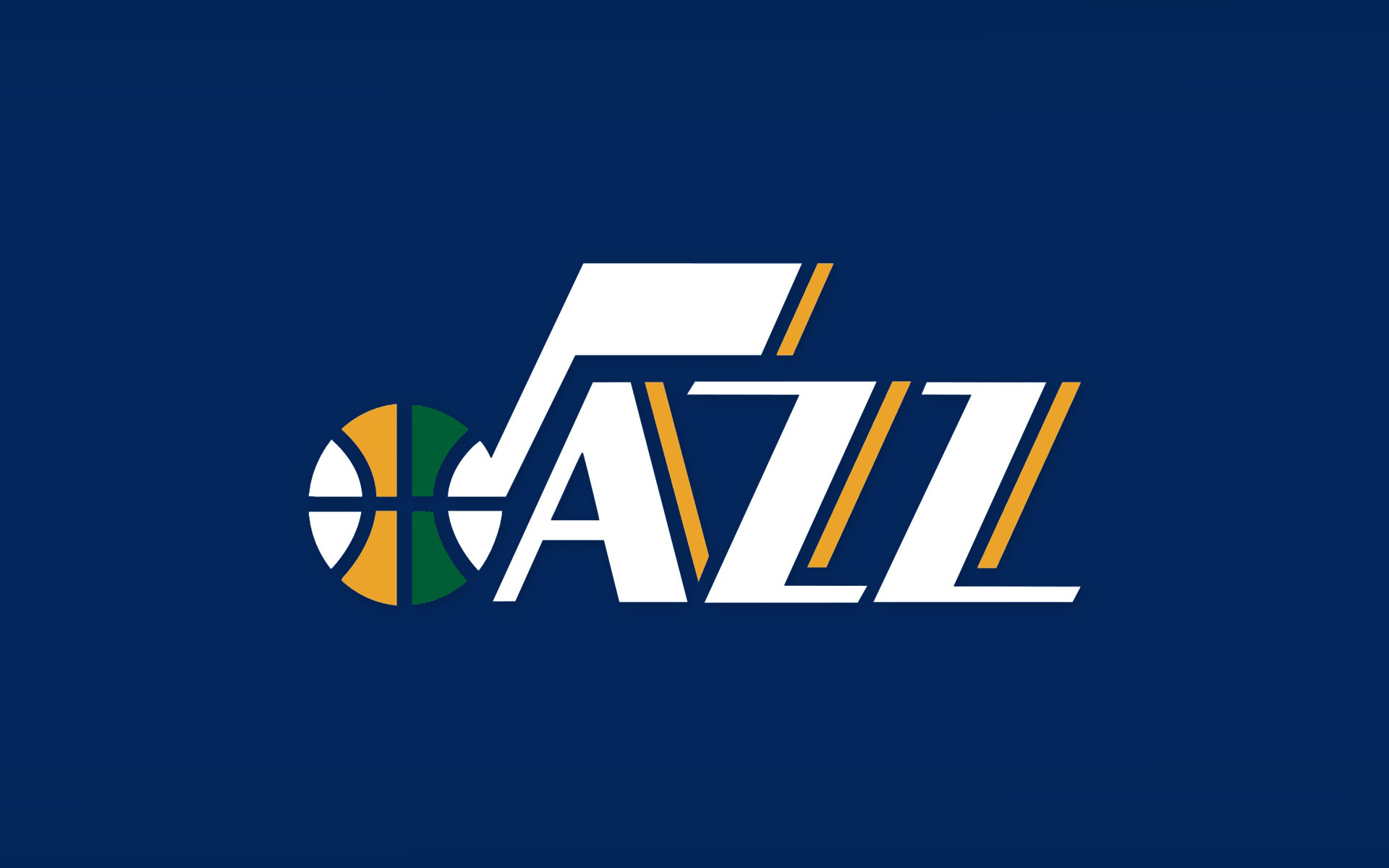 Utah Jazz, Logo, NBA, Blu, 16:10 Full HD, sfondo widescreen