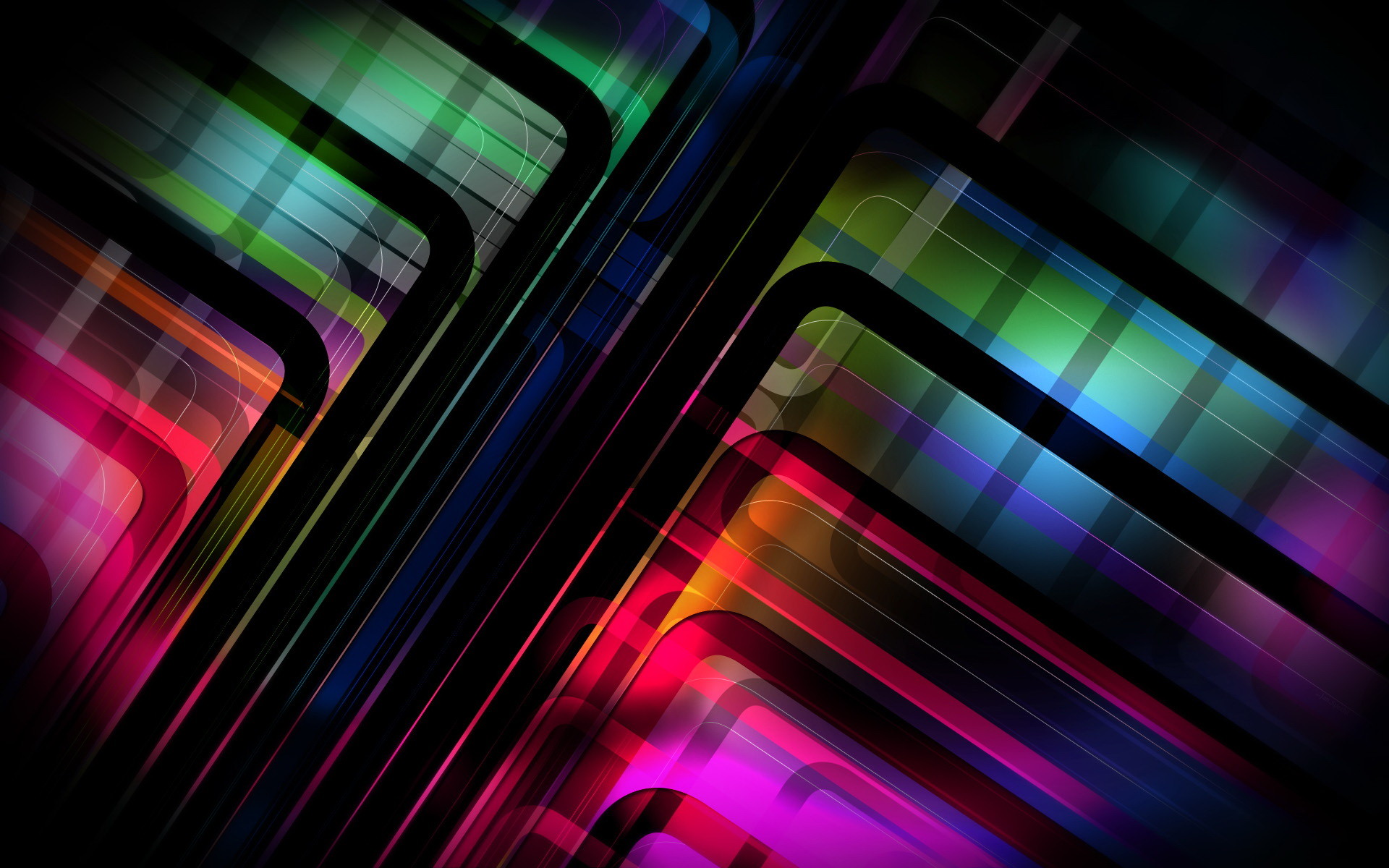 Linee colorate, Strisce, Astratto, Neon, 1920x1200, sfondo MacBook Pro