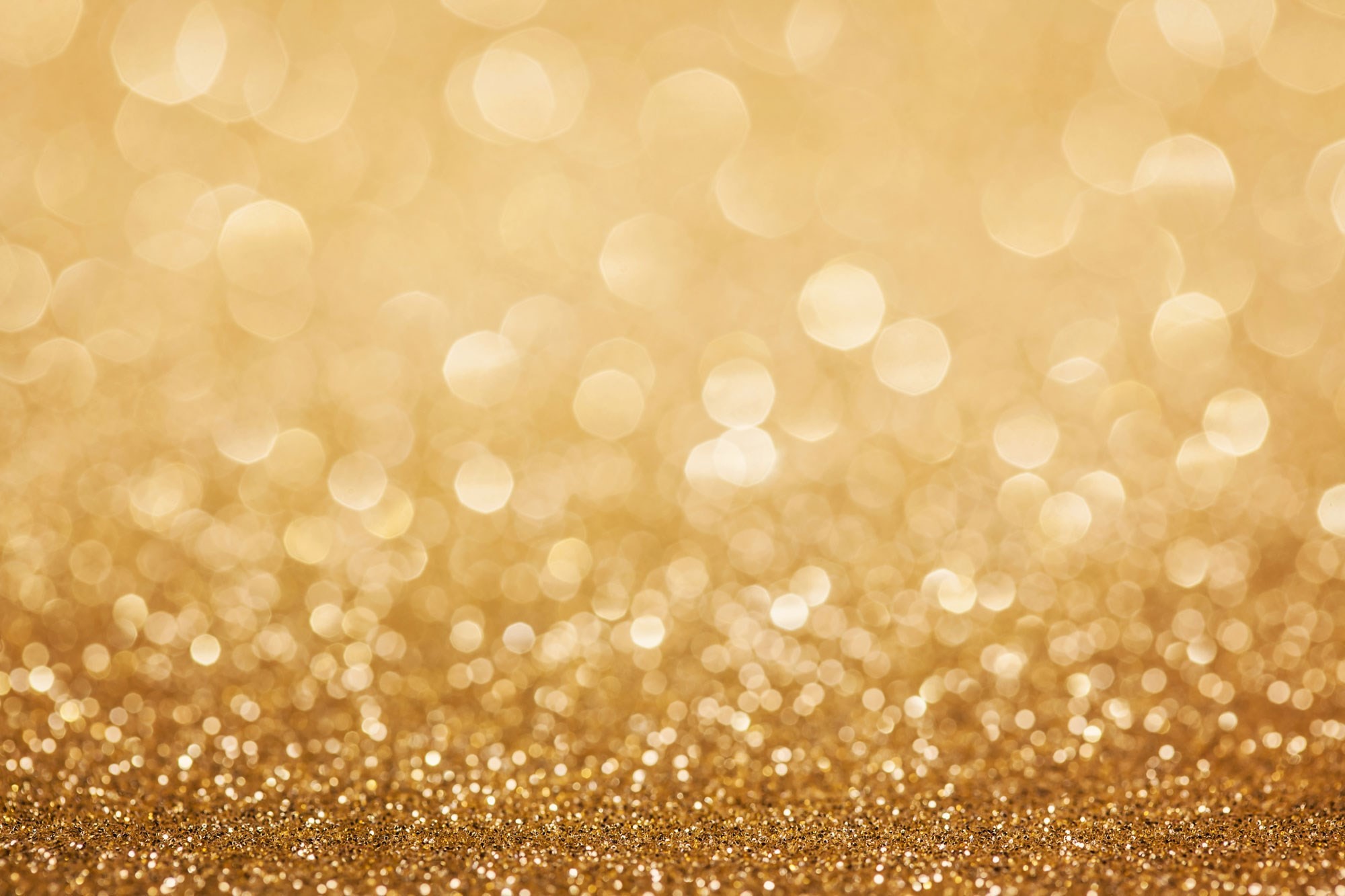 Glitter dorato, Bokeh, Oro, Brillantini, Full HD, sfondo Windows 11