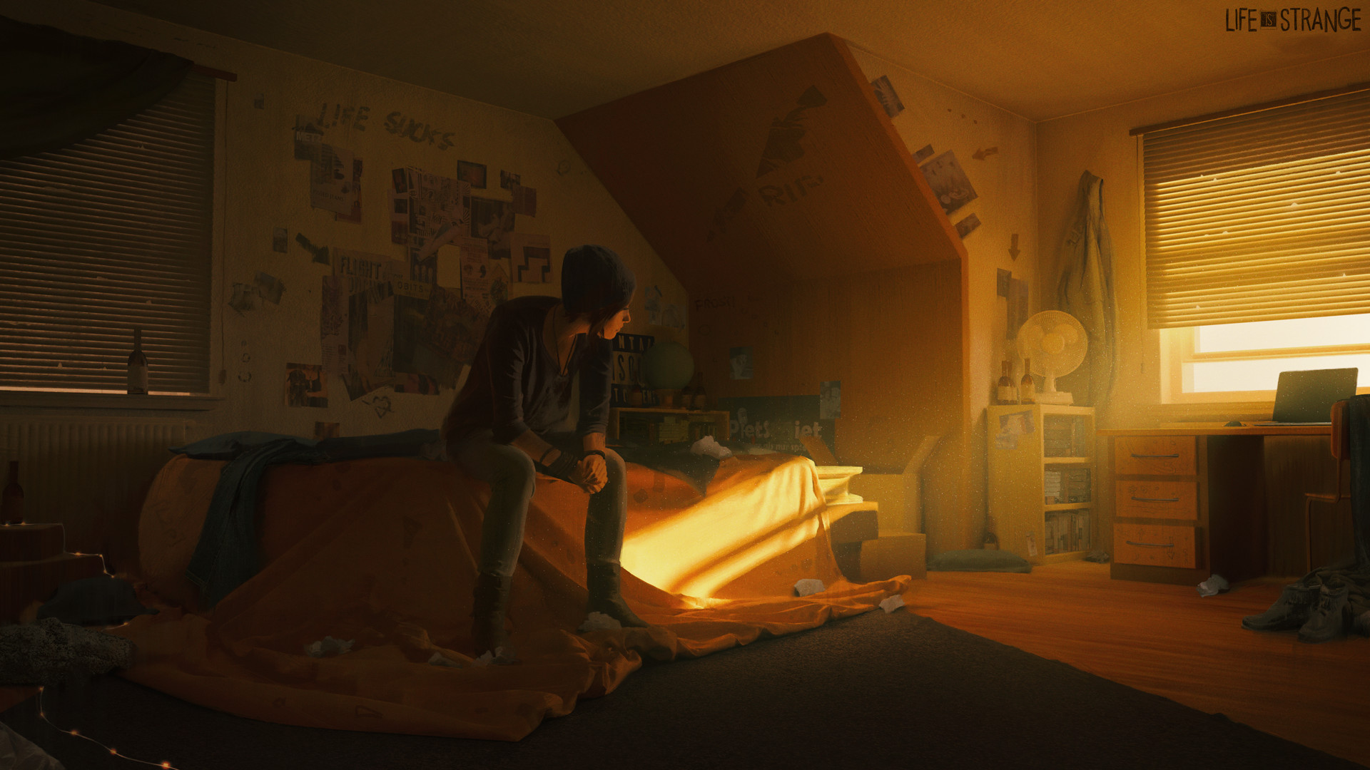 Max Caulfield, Life is Strange, Camera, Luce calda, 16:9 Full HD, sfondo widescreen