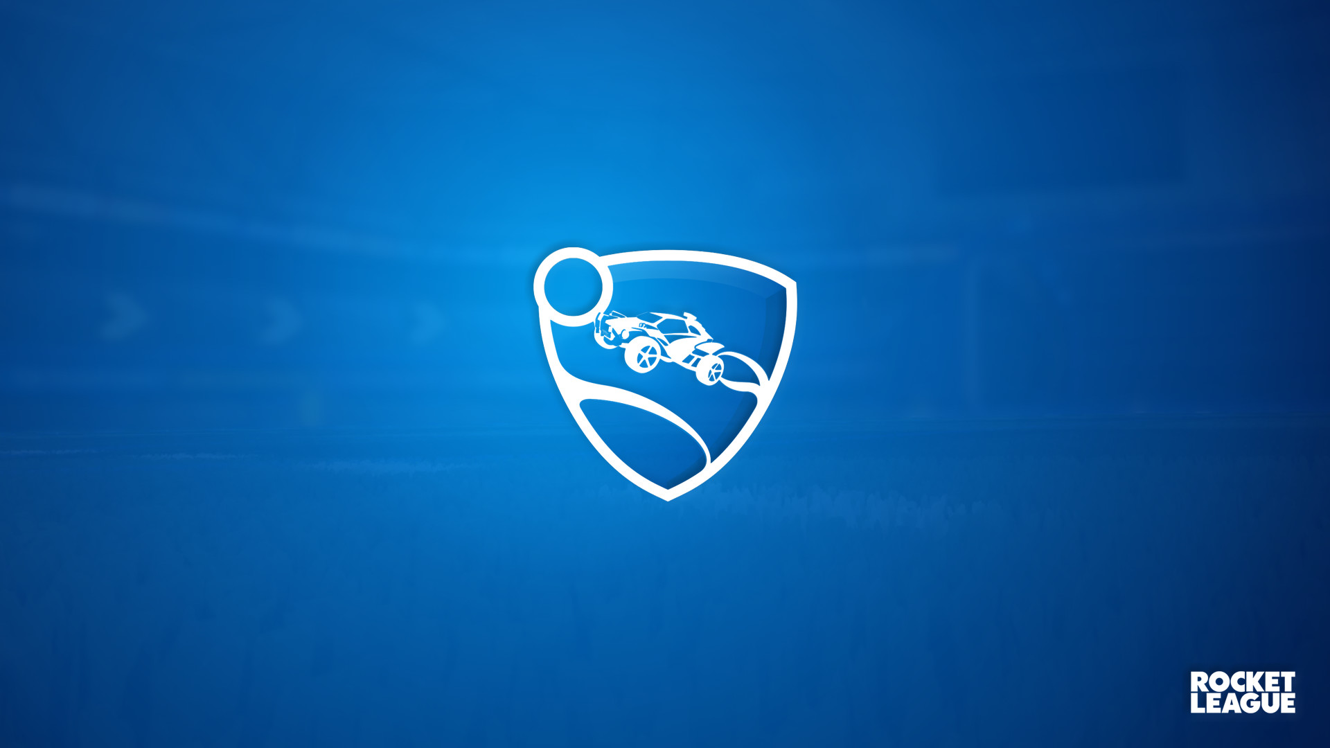 Rocket League, Logo, Blu, Minimalismo, Full HD, wallpaper per computer