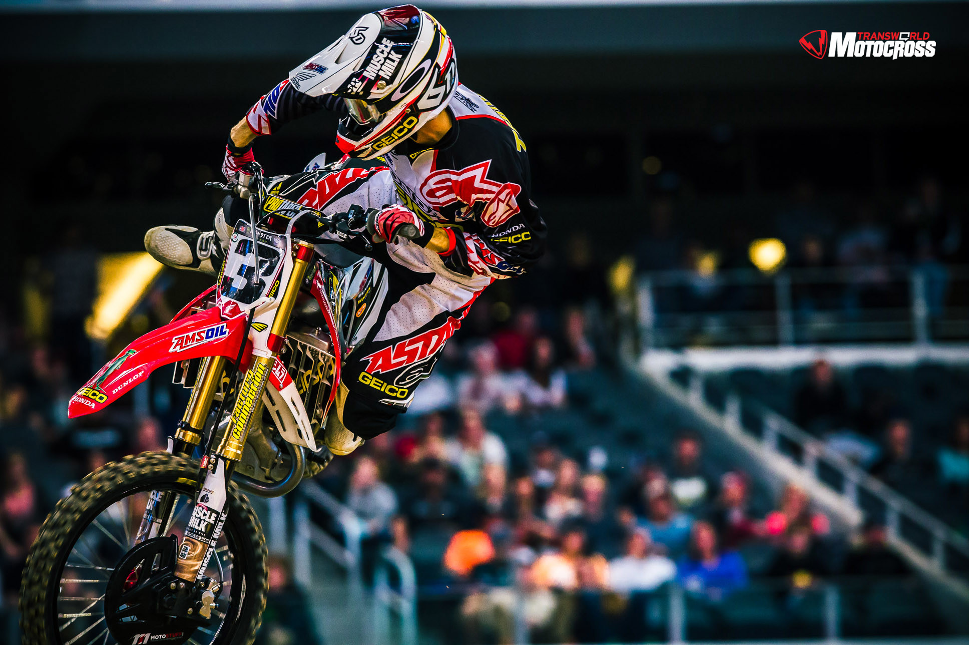 Honda, Supercross, Salto, Pubblico, Full HD, wallpaper per computer