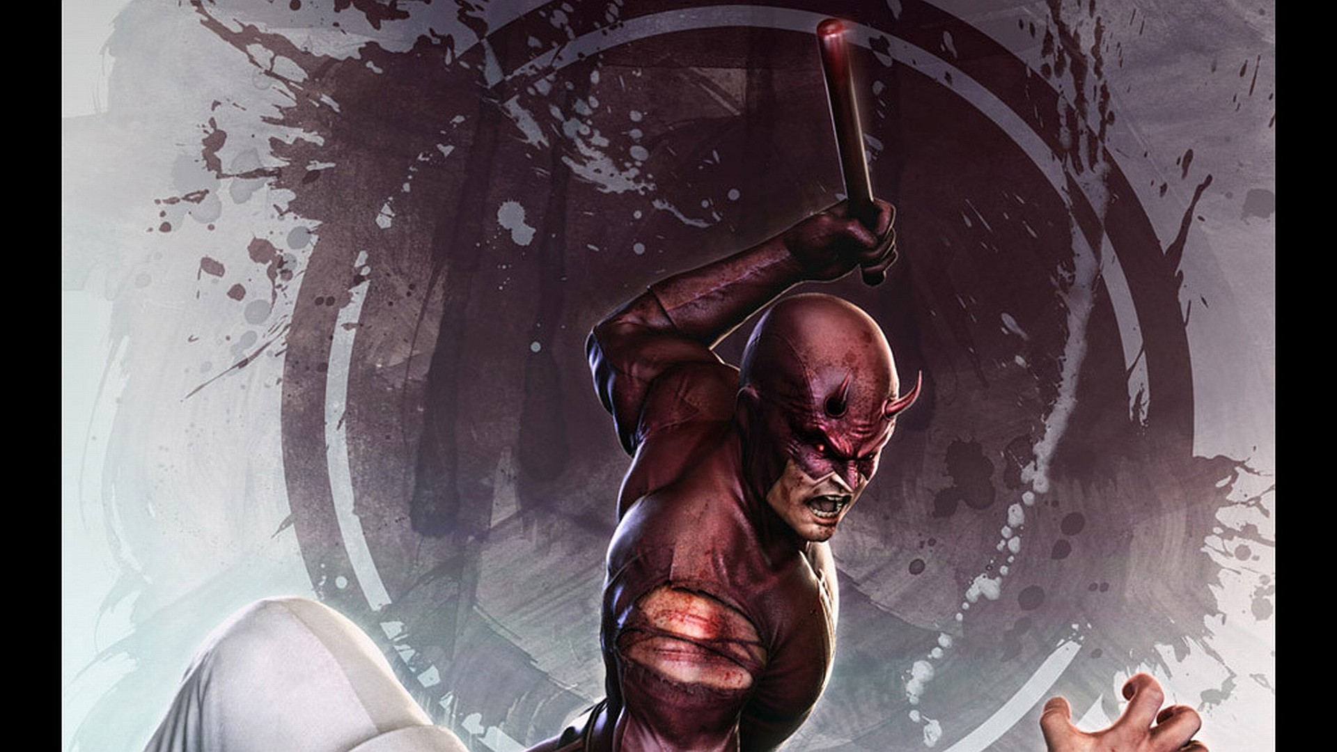 Daredevil, Fumetto, Bastone, Arte digitale, 1920x1080, sfondo per PC