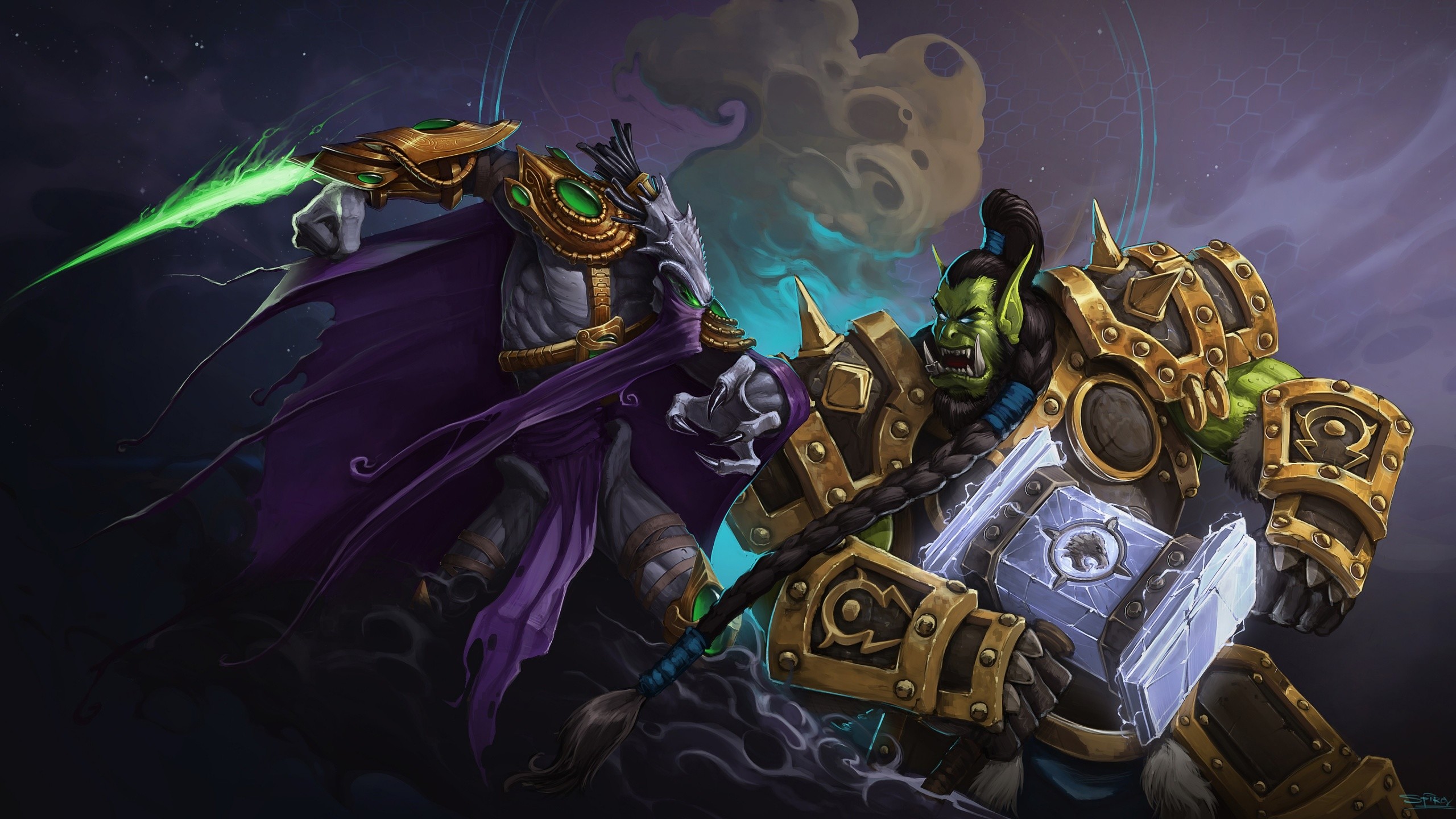 Thrall, Zeratul, Heroes of the Storm, Duello, 2K 1440p, sfondo desktop