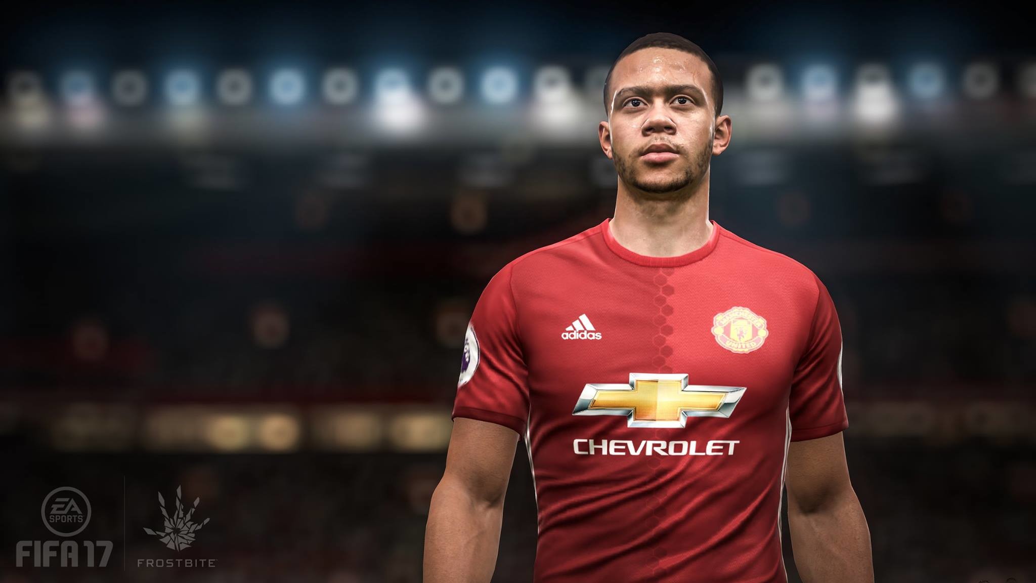 Memphis Depay, FIFA 17, Manchester United, Primo piano, Full HD, sfondo desktop