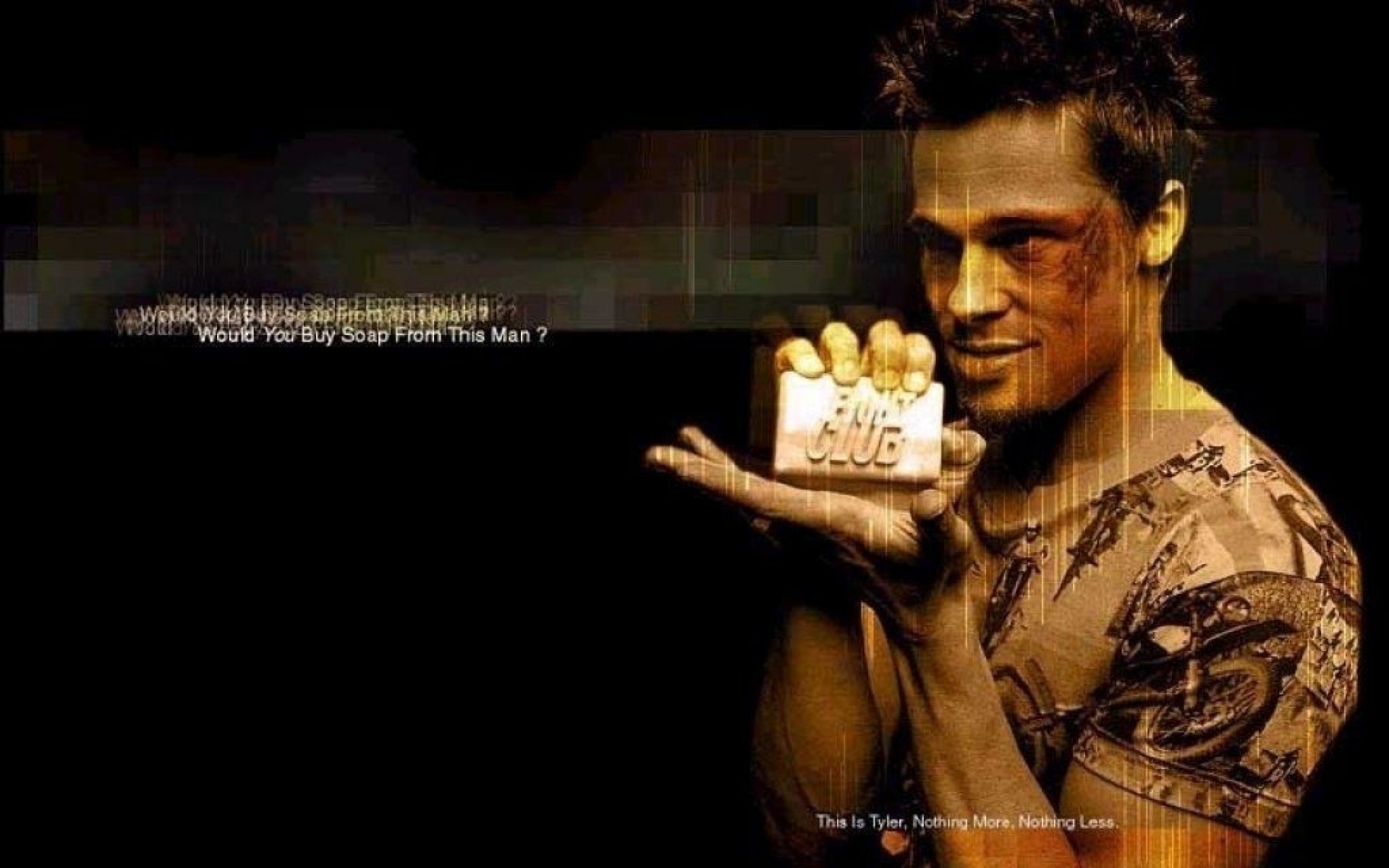 Brad Pitt, Tyler Durden, Fight Club, Sapone, Full HD, sfondo per PC