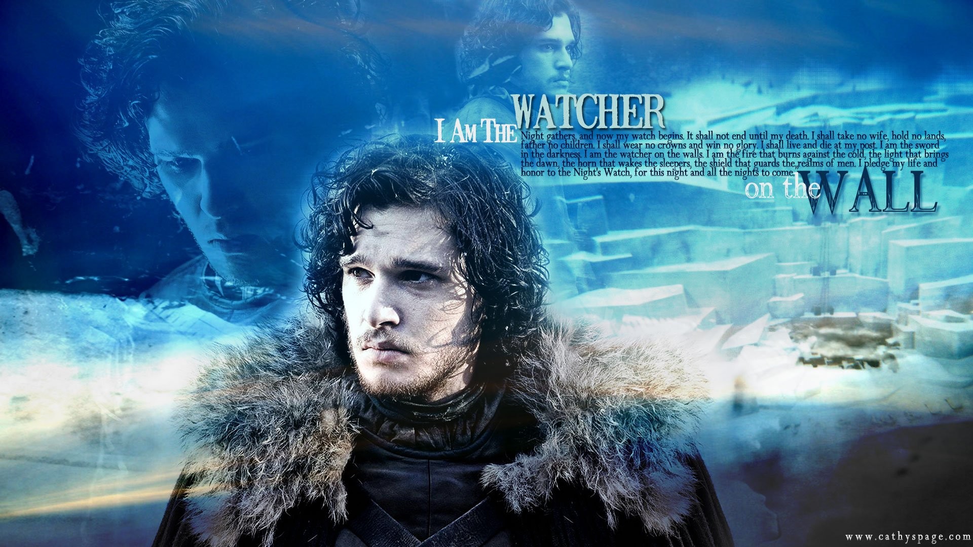 Jon Snow, Kit Harington, Barriera, Il Trono di Spade, Guardiani della Notte, immagine di sfondo