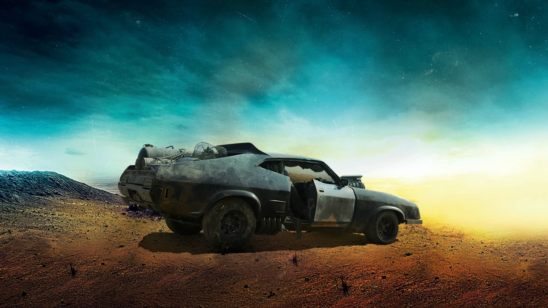 Mad Max, Interceptor, Deserto, Tramonto, Full HD, sfondo per PC