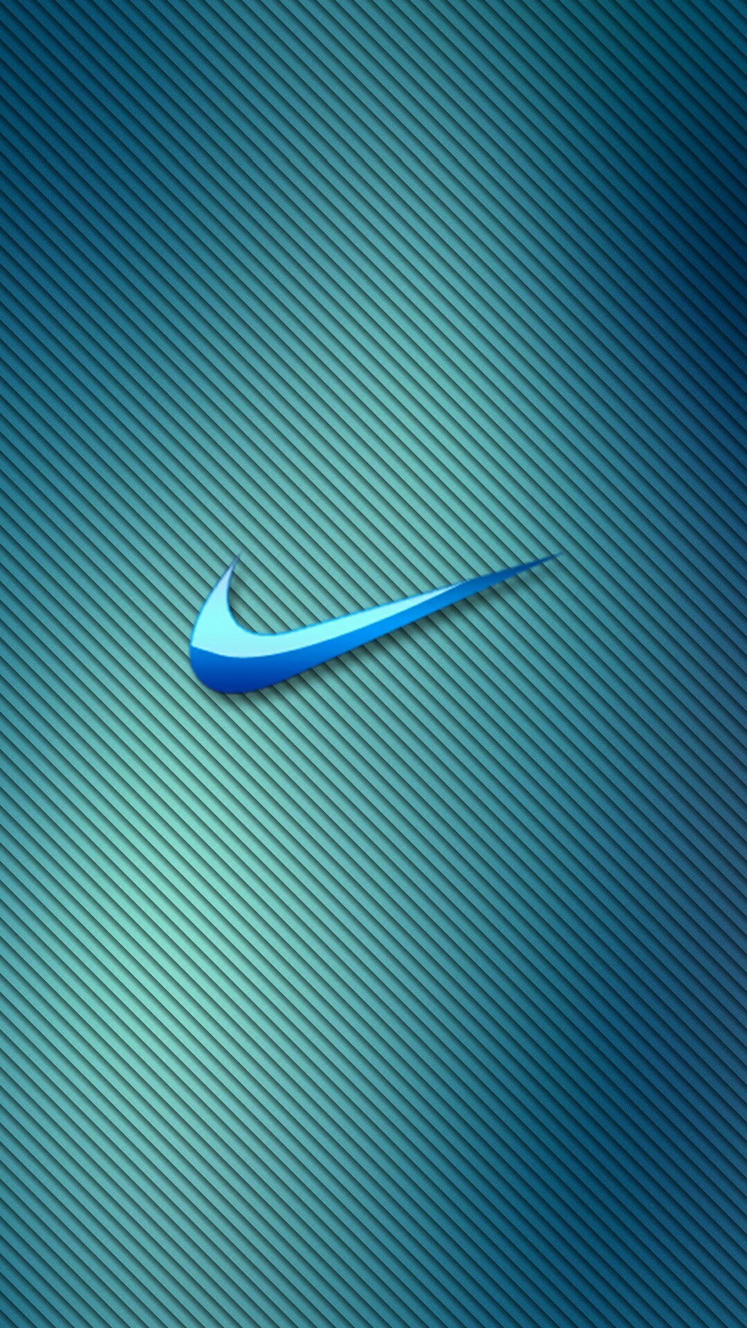 Nike, Swoosh, Sfondo verde acqua, 1080x1920, schermata di blocco iPhone