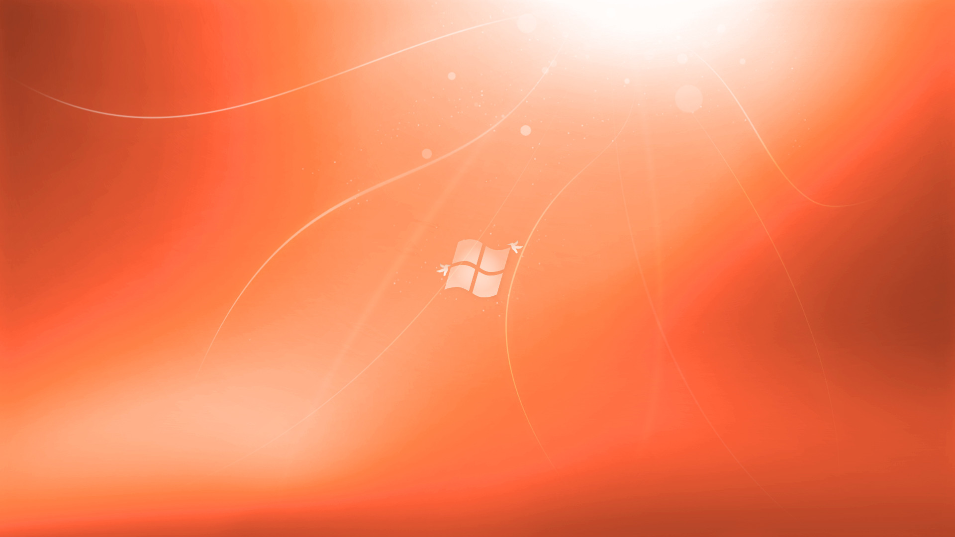 Windows 7, Logo Windows, Arancione, 1920x1080, sfondo per PC