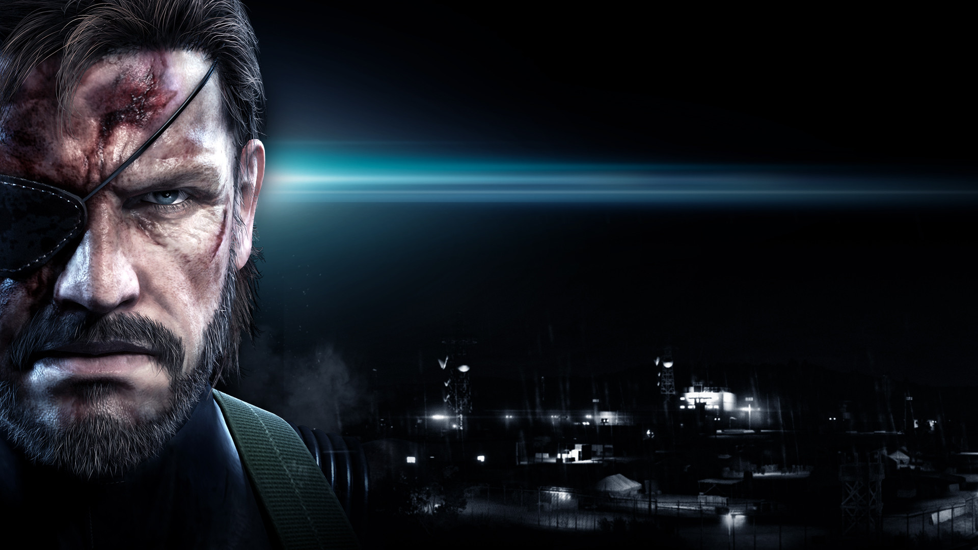 Venom Snake, Metal Gear Solid V, Notte, Benda sull'occhio, Full HD, wallpaper per portatile