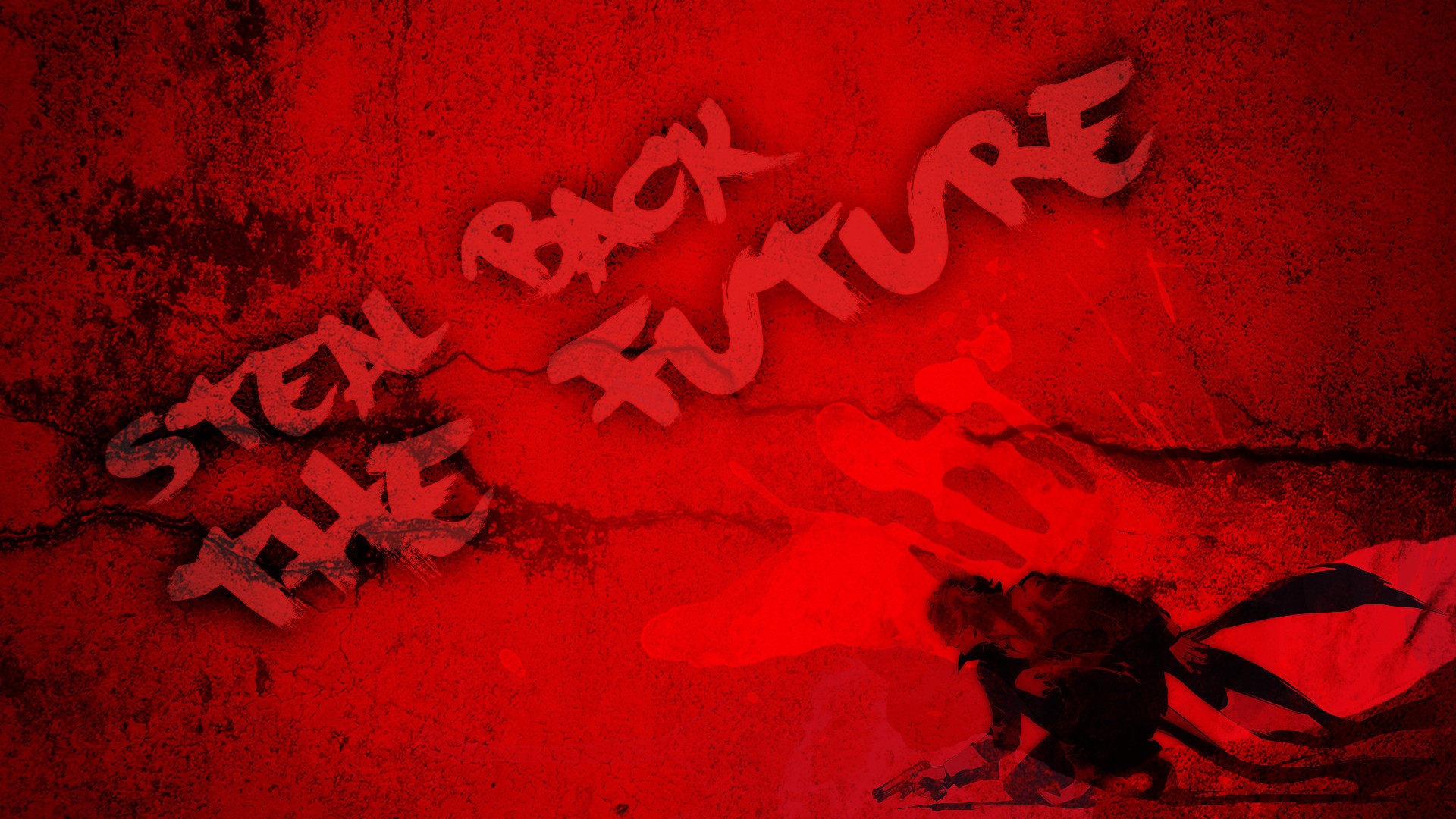 Steal Back the Future, Persona 5, Sfondo rosso, Full HD, wallpaper per PC