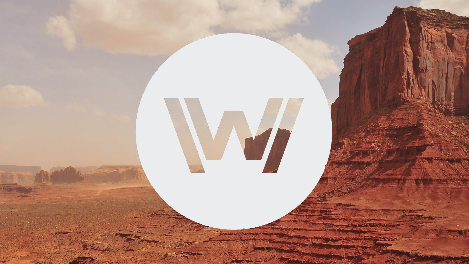 Westworld, Logo, Monument Valley, Deserto, Full HD, sfondo Windows 11