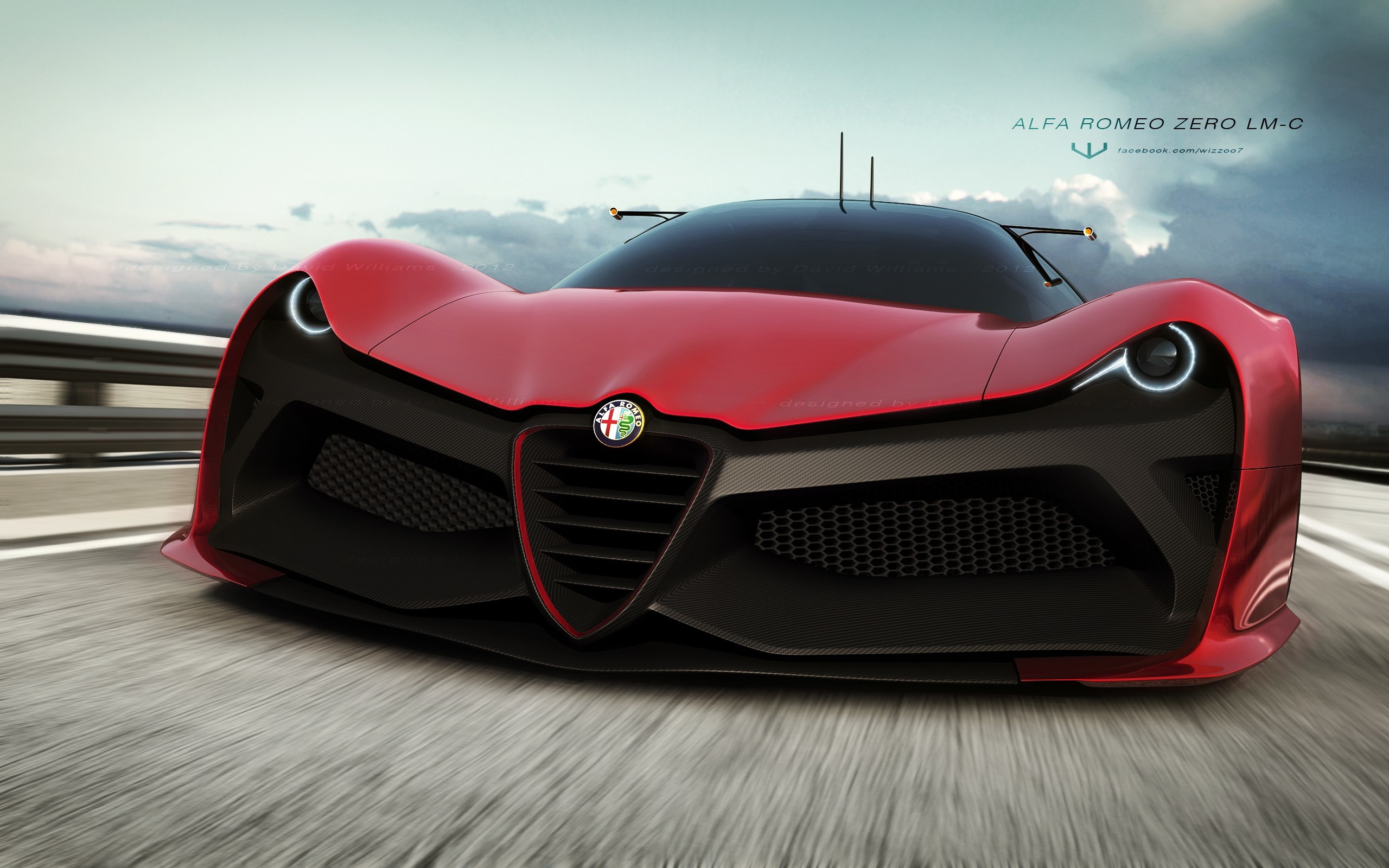 Alfa Romeo Zero LM-0, Alfa Romeo, Concept car, Rosso, 16:10 2K, sfondo widescreen