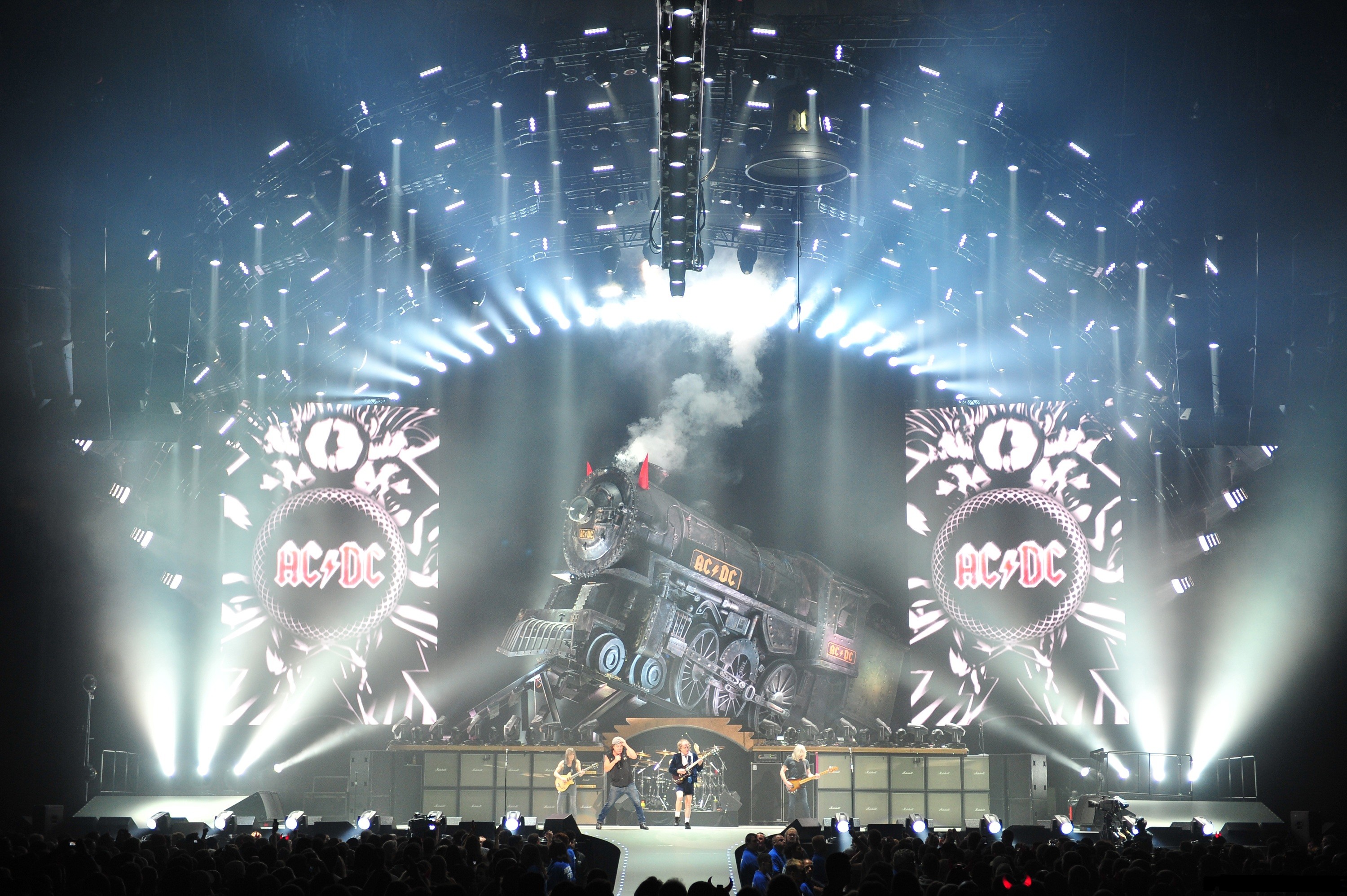 AC/DC, Black Ice World Tour, Palco, Concerto, 2K, sfondo per PC e portatile