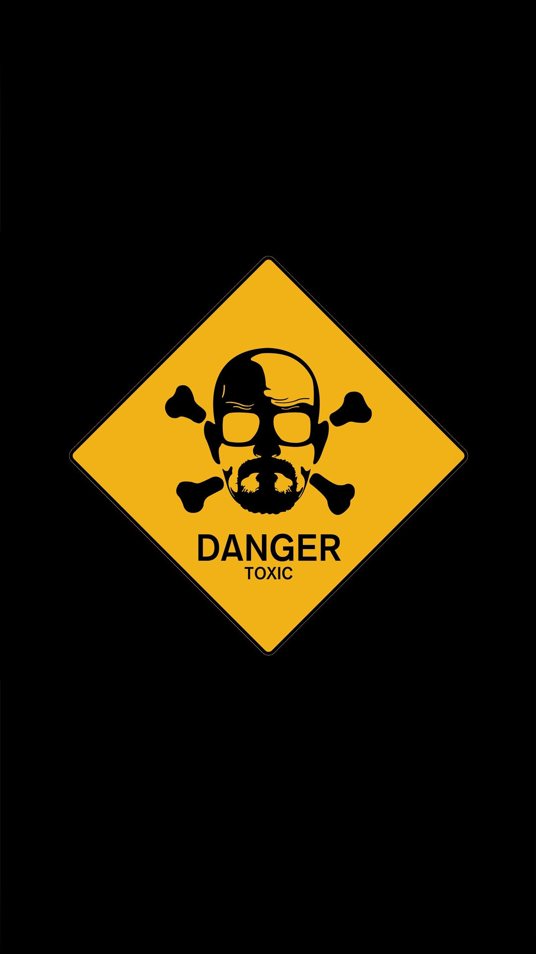 Breaking Bad, Heisenberg, Danger Toxic, Simbolo di pericolo, Full HD, sfondo per iPhone e Android