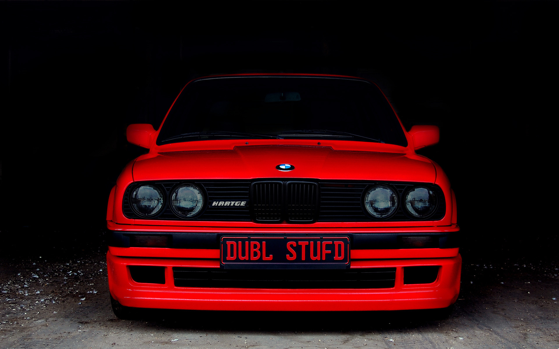 BMW M3 (E30), BMW, Rosso, Sfondo nero, Targa, Full HD, wallpaper per portatile
